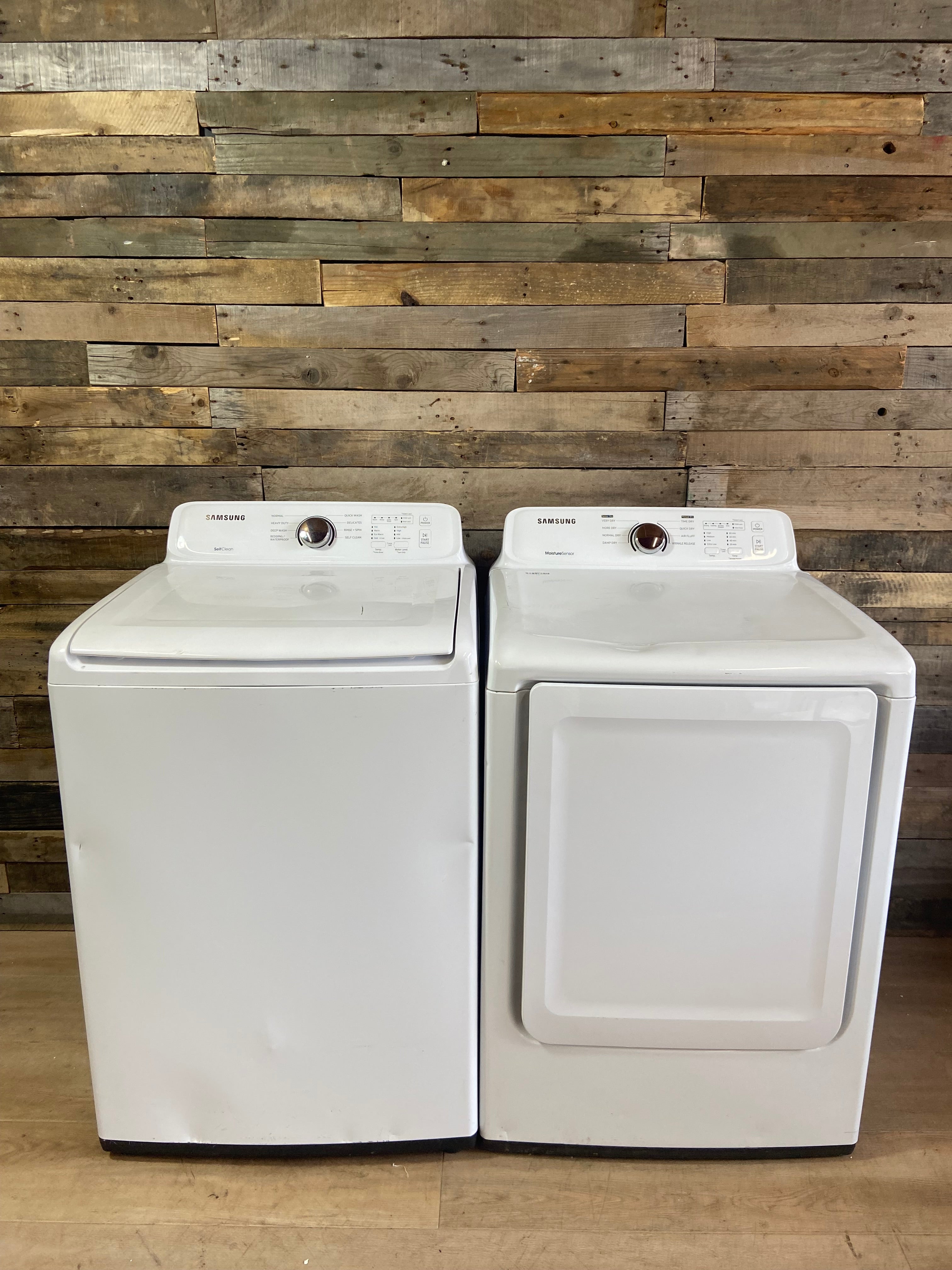 Samsung Large Capcity Top Load Washer & Dryer Set