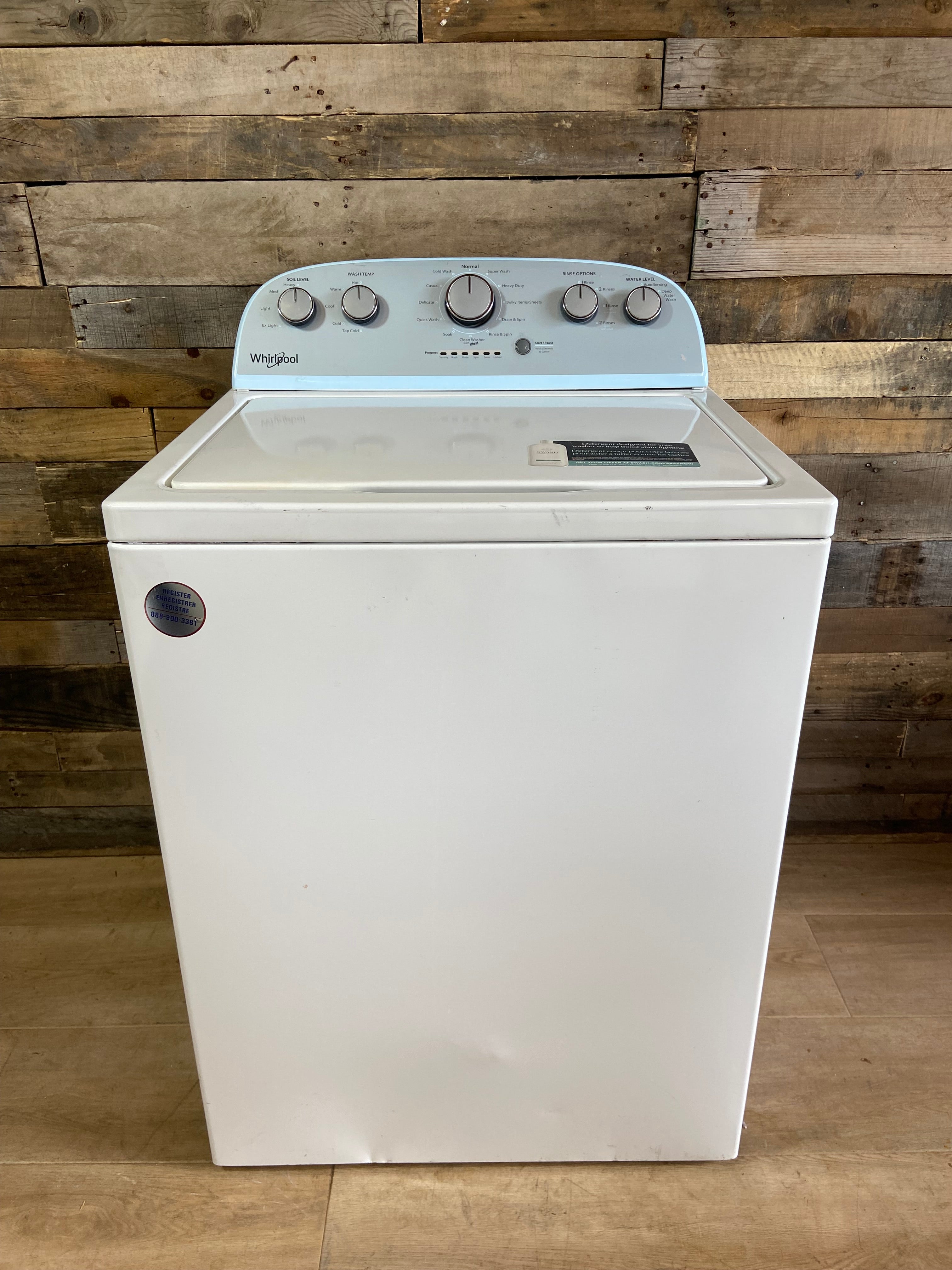 Whirlpool Grey Face Top Load Washer