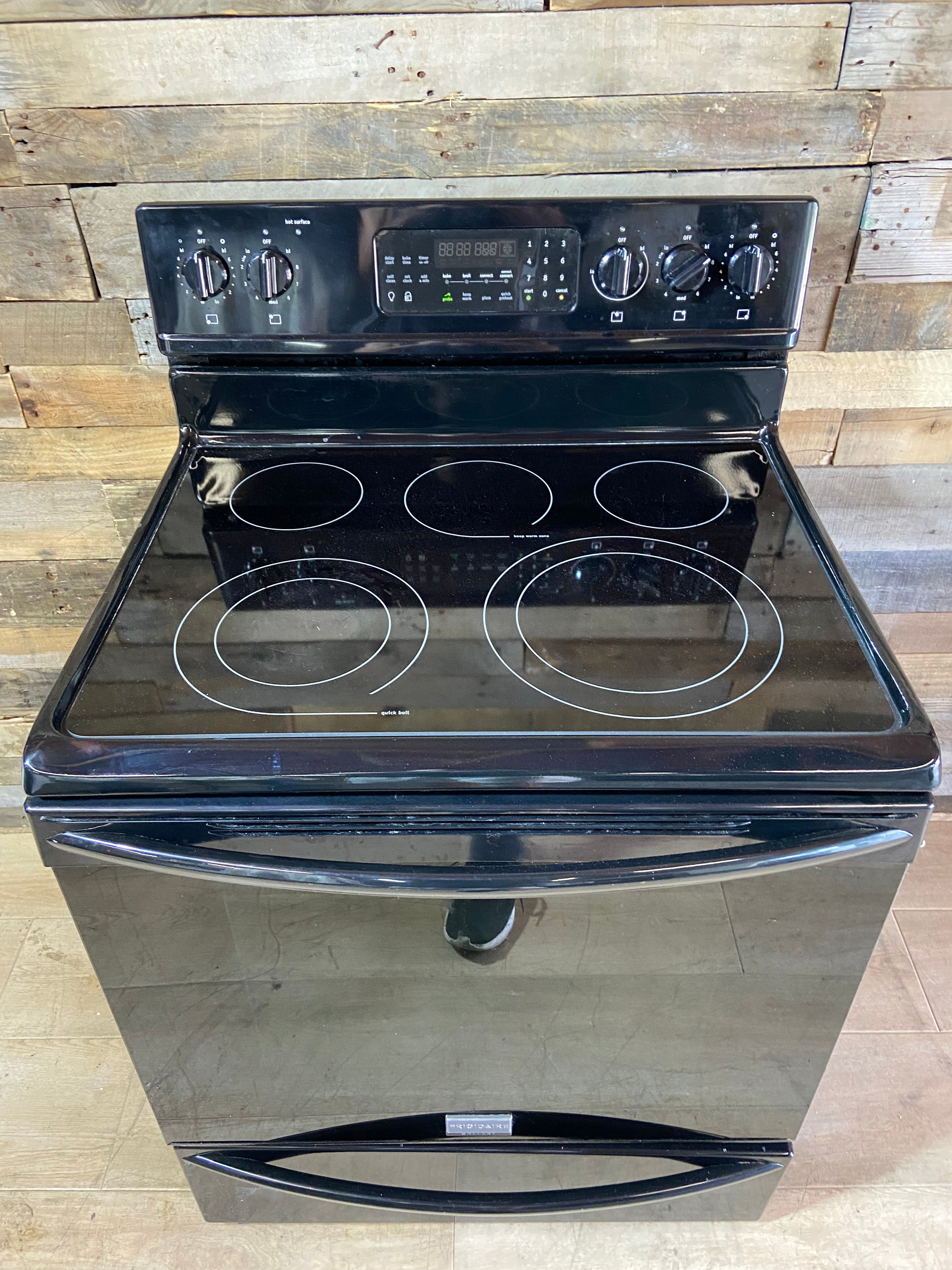 Frigidaire Black 5 Burner Range With Convection