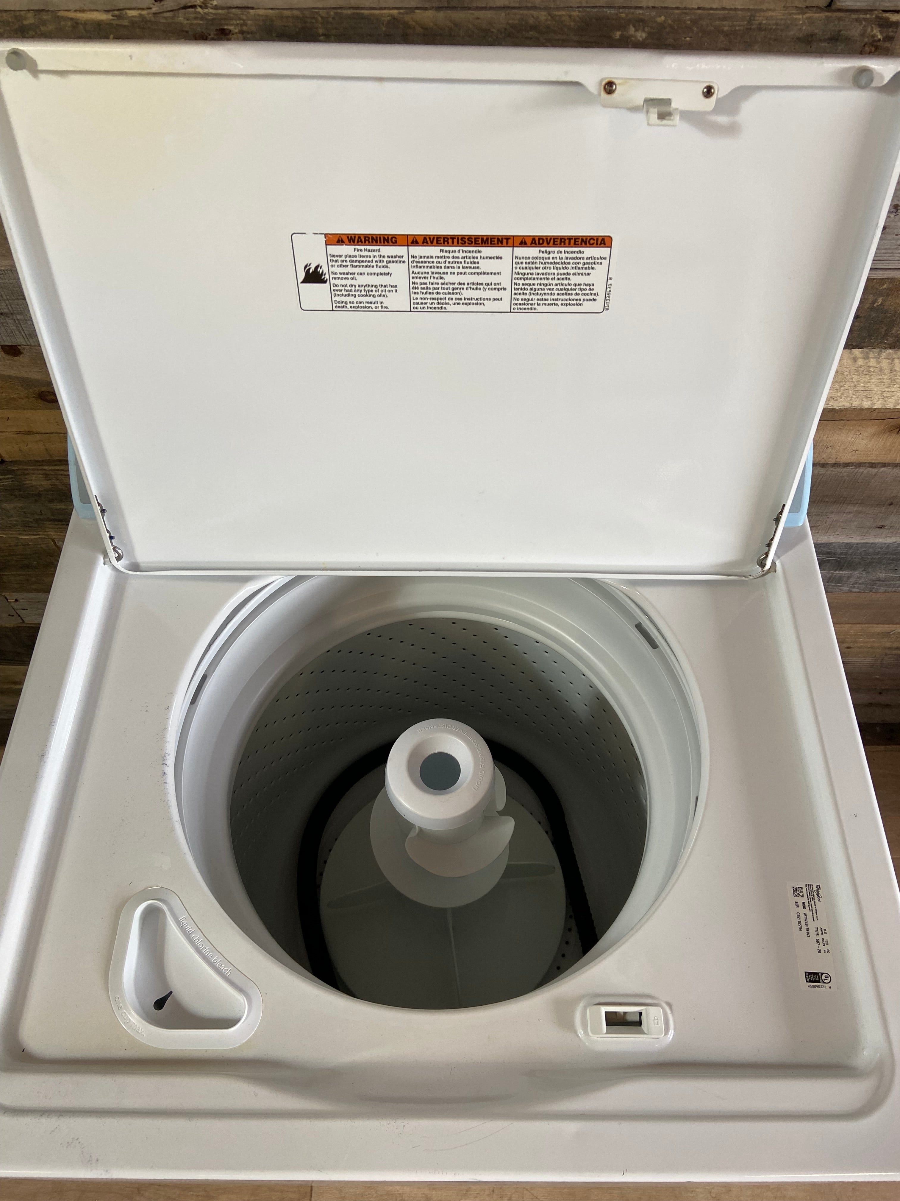Whirlpool Grey Face Top Load Washer