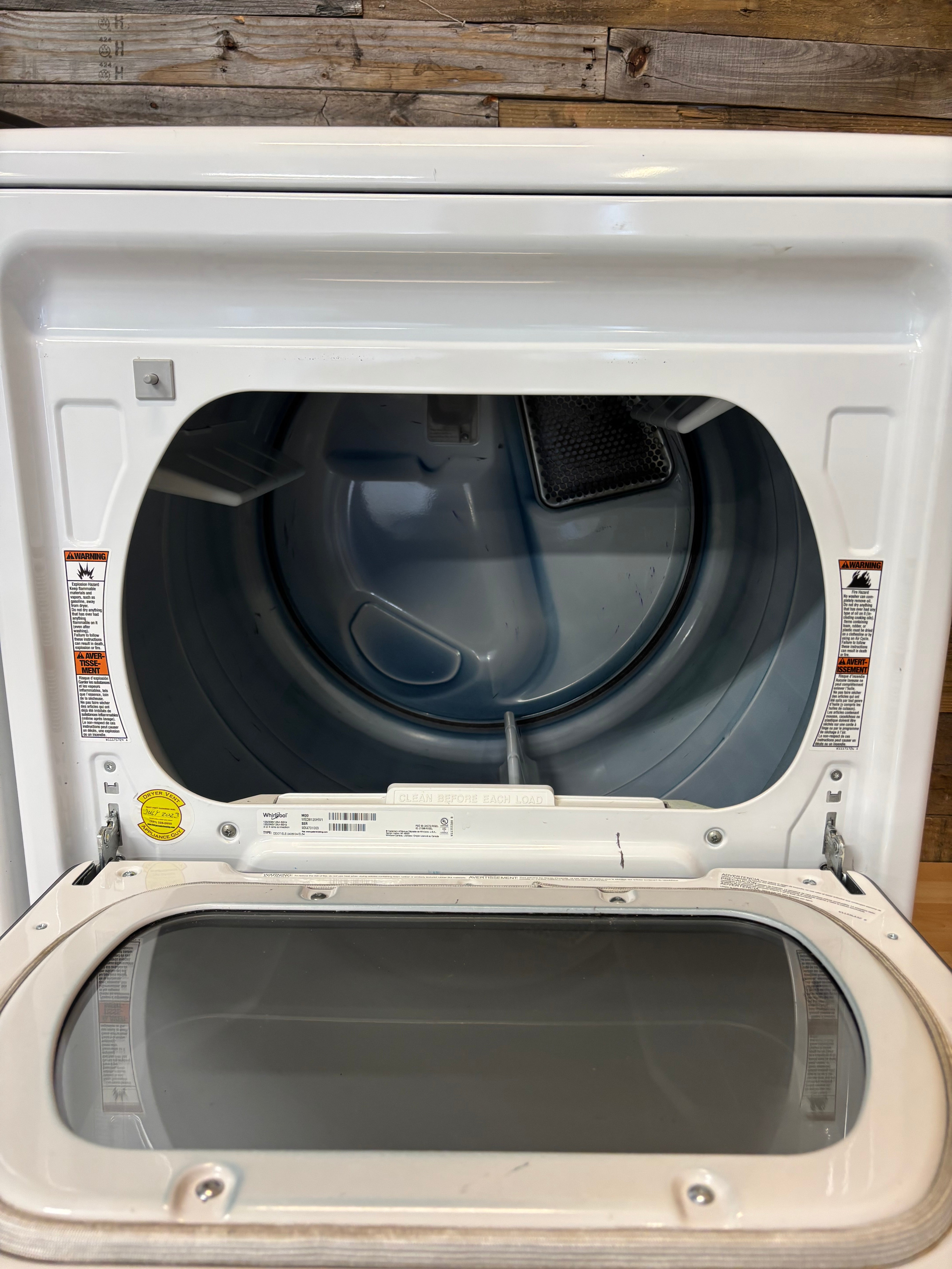 Whirlpool White Glass Top Set With Agitator
