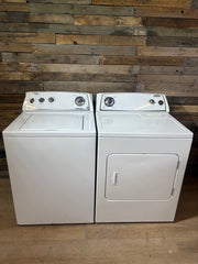 Whirlpool White Panel Top Load Washer And Dryer Set