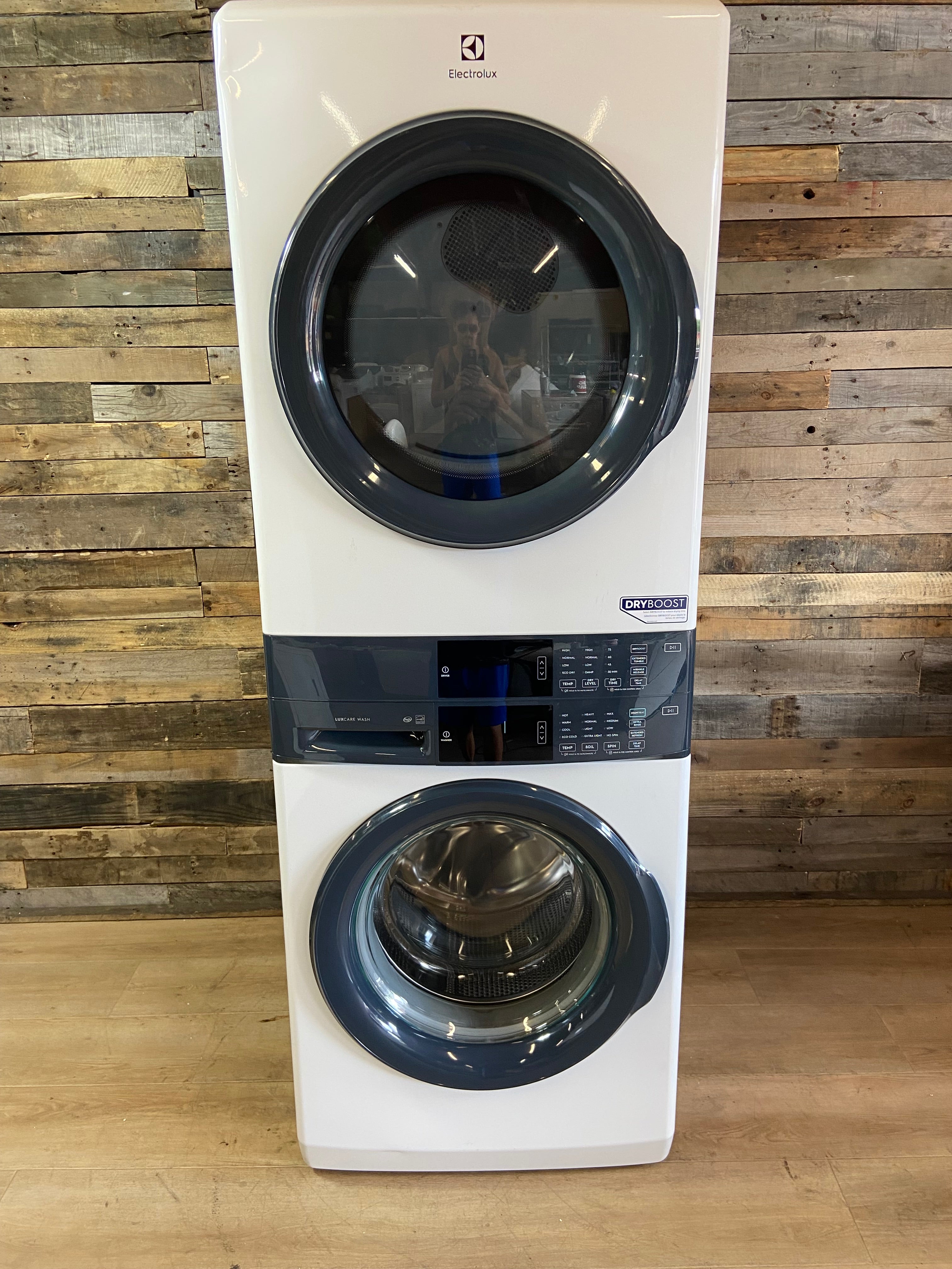 Electrolux Laundry Tower 4.5 Cu. Ft. Washer & 8.0 Cu. Ft. Gas Dryer – White