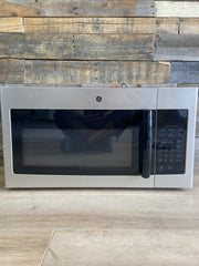Stainless GE® 1.6 Cu. Ft. Over-the-Range Microwave Oven with Recirculating Venting
