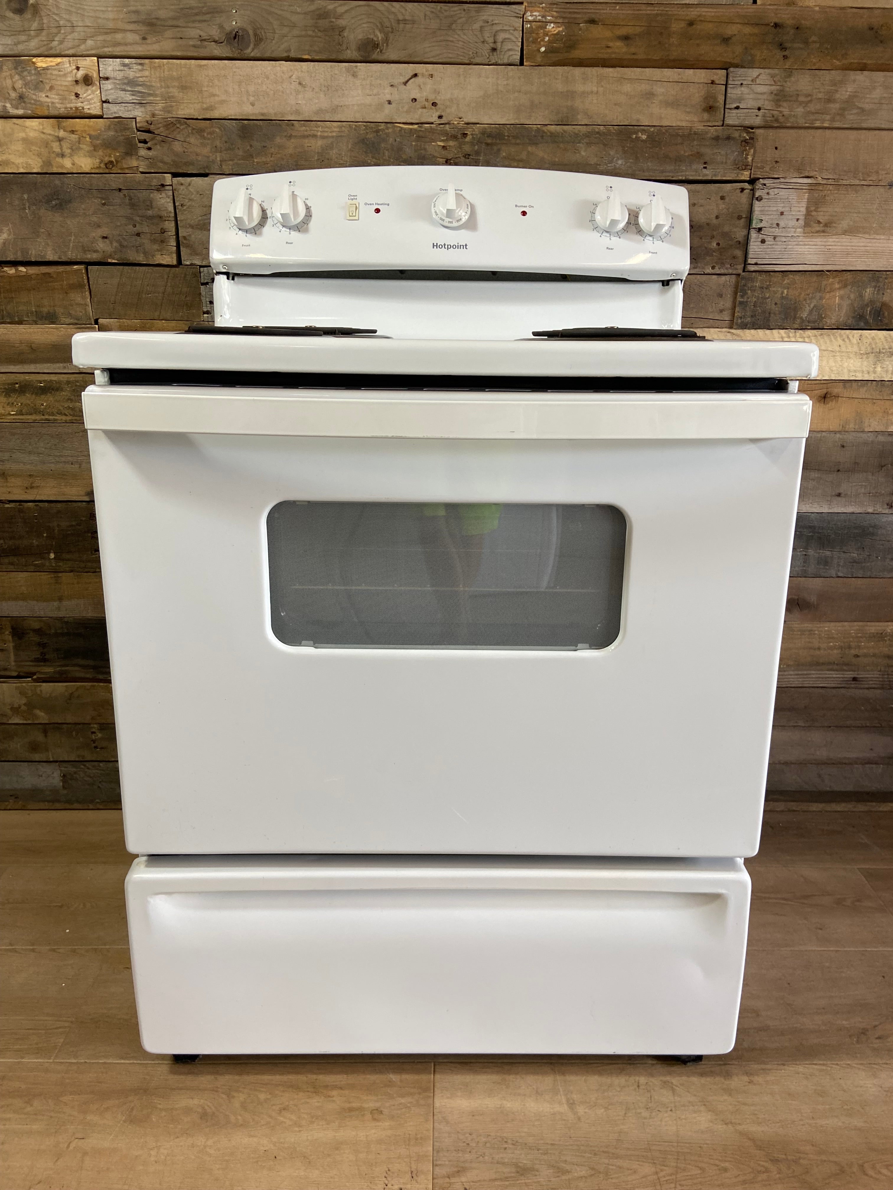White Hotpoint 4 Burner Coil Top Range