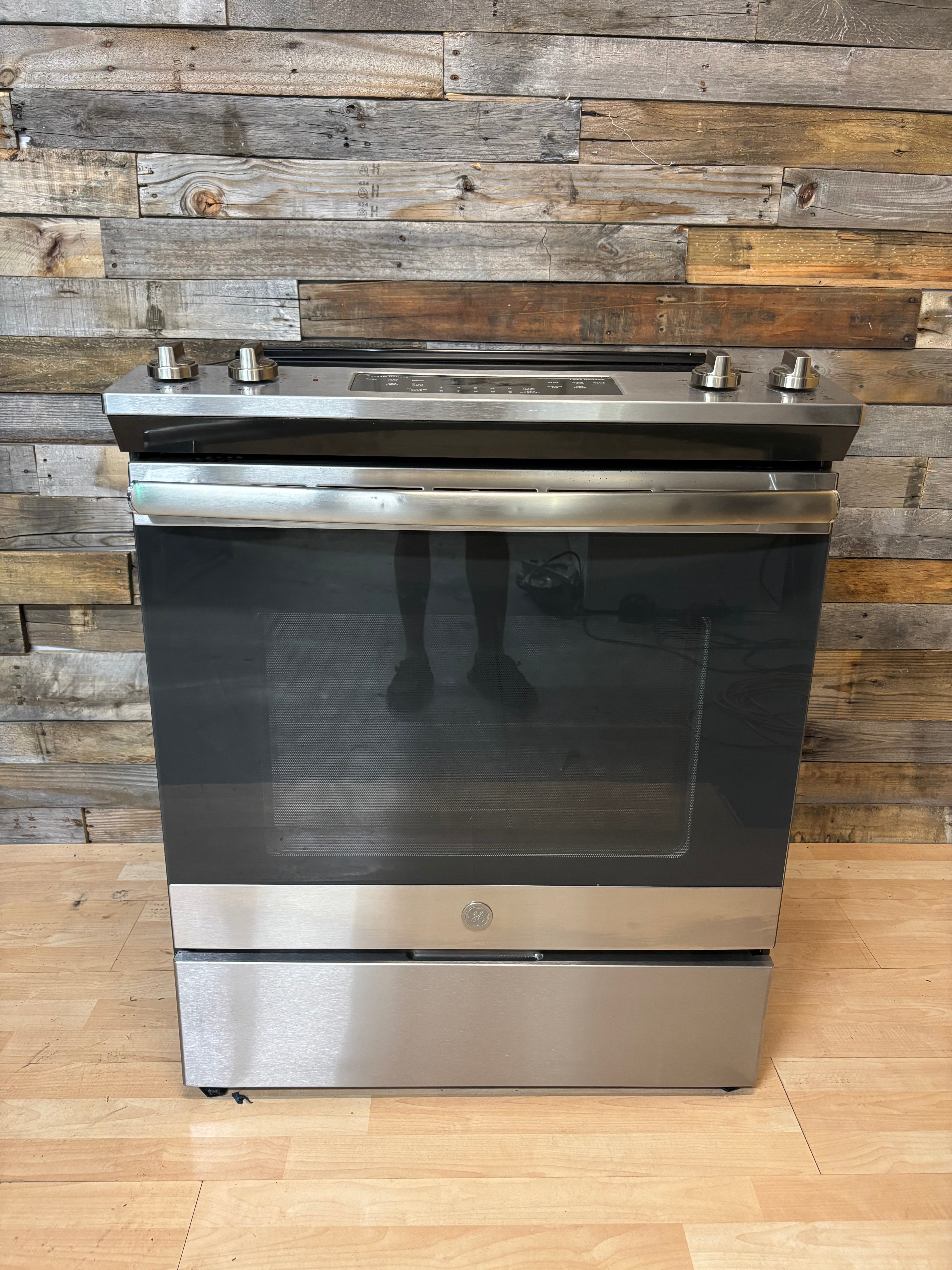 GE Slide-In Stainless Range