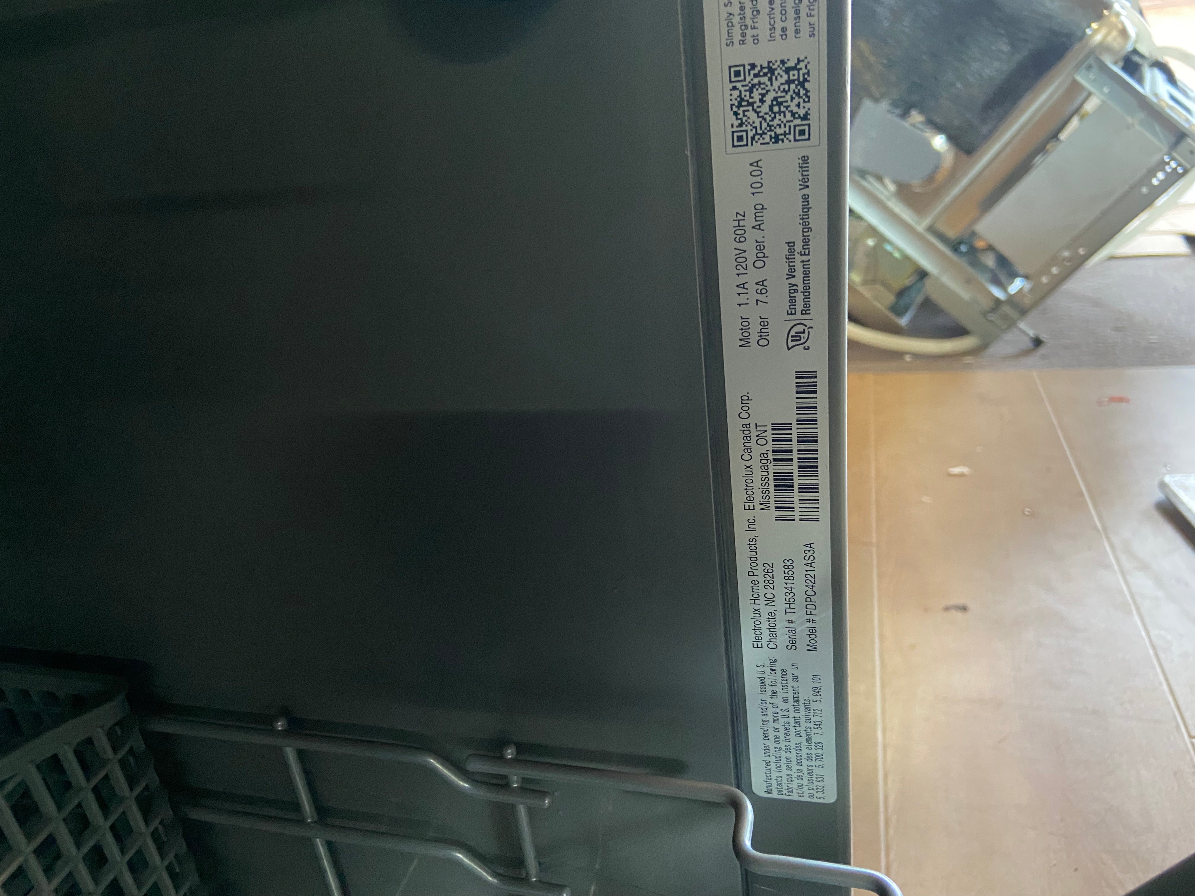 Frigidaire Dishwasher