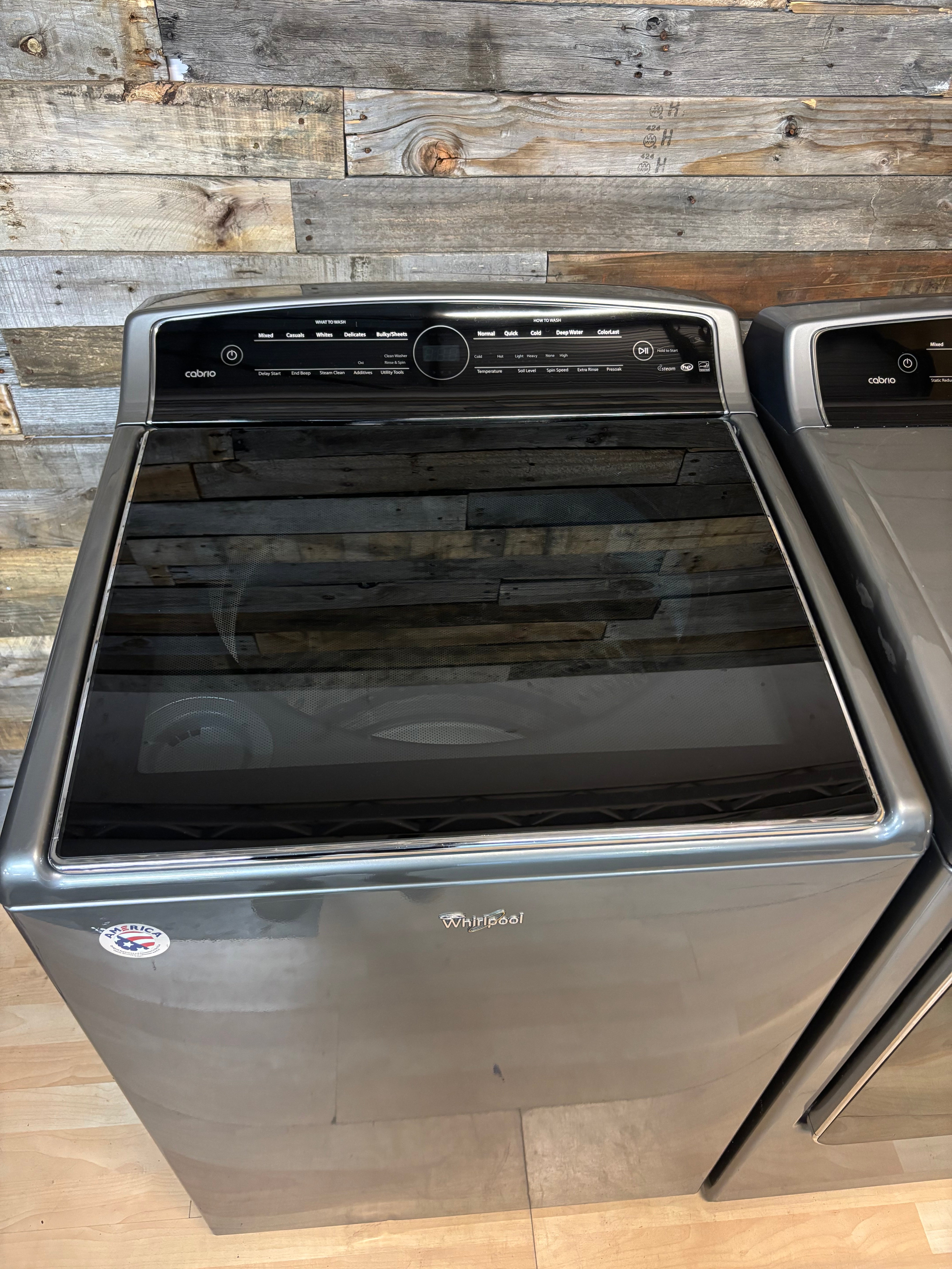 Grey Whirlpool Cabrio Top Load Set