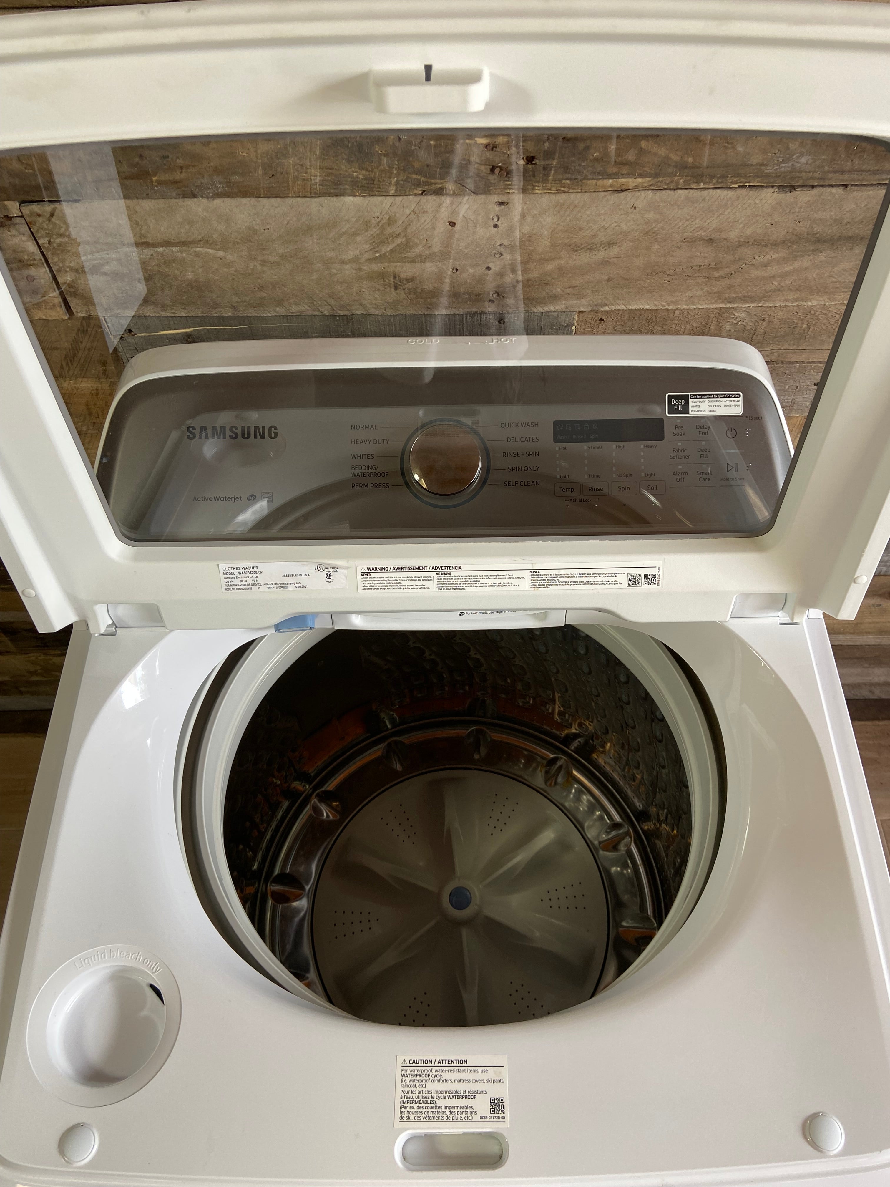 Samsung Top Load Washer with 5.0 Cu. Ft. Capacity, 10 Wash Cycles, Active WaterJet