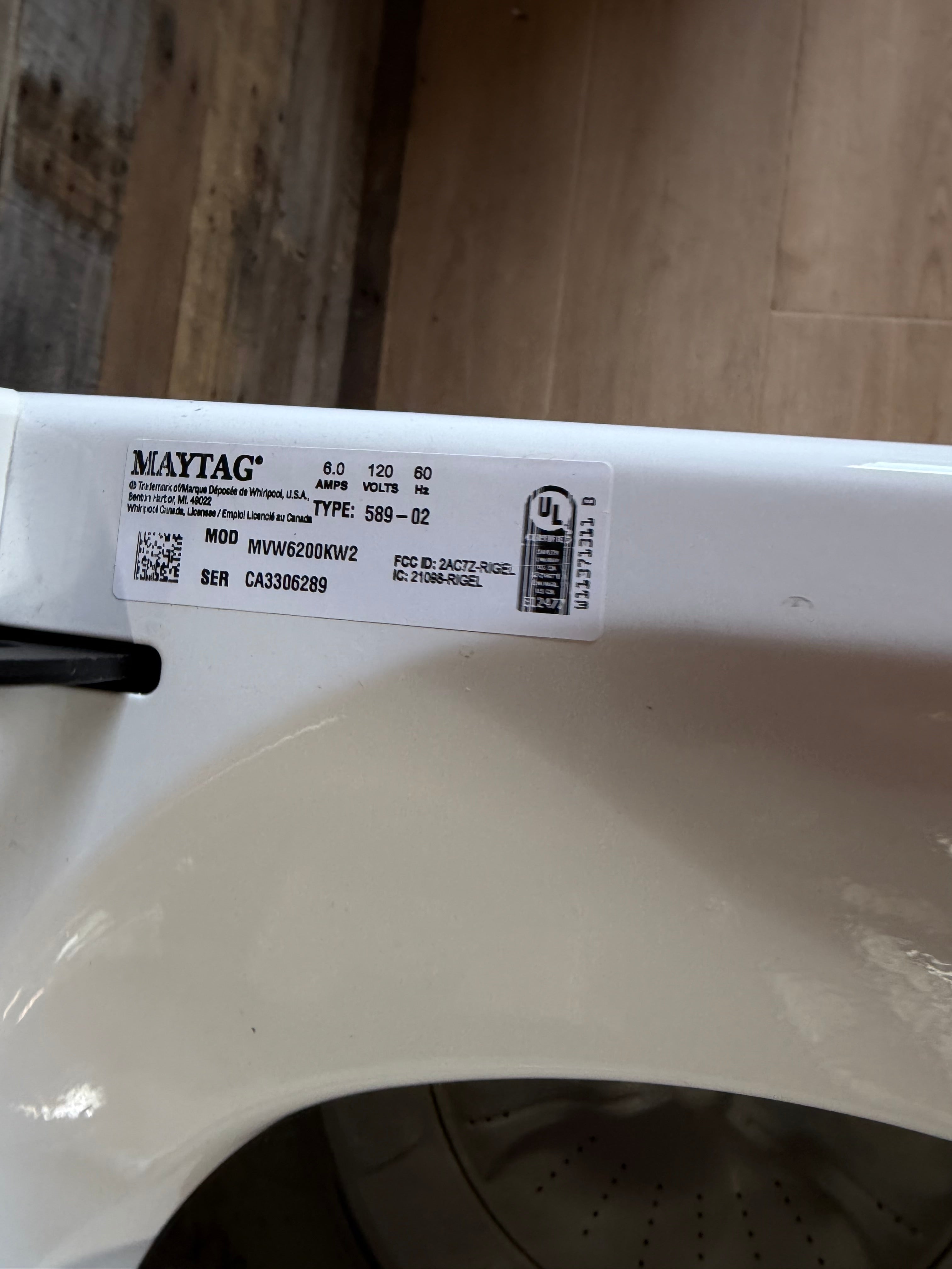 Maytag Large Capacity Glass Door Top Load Set