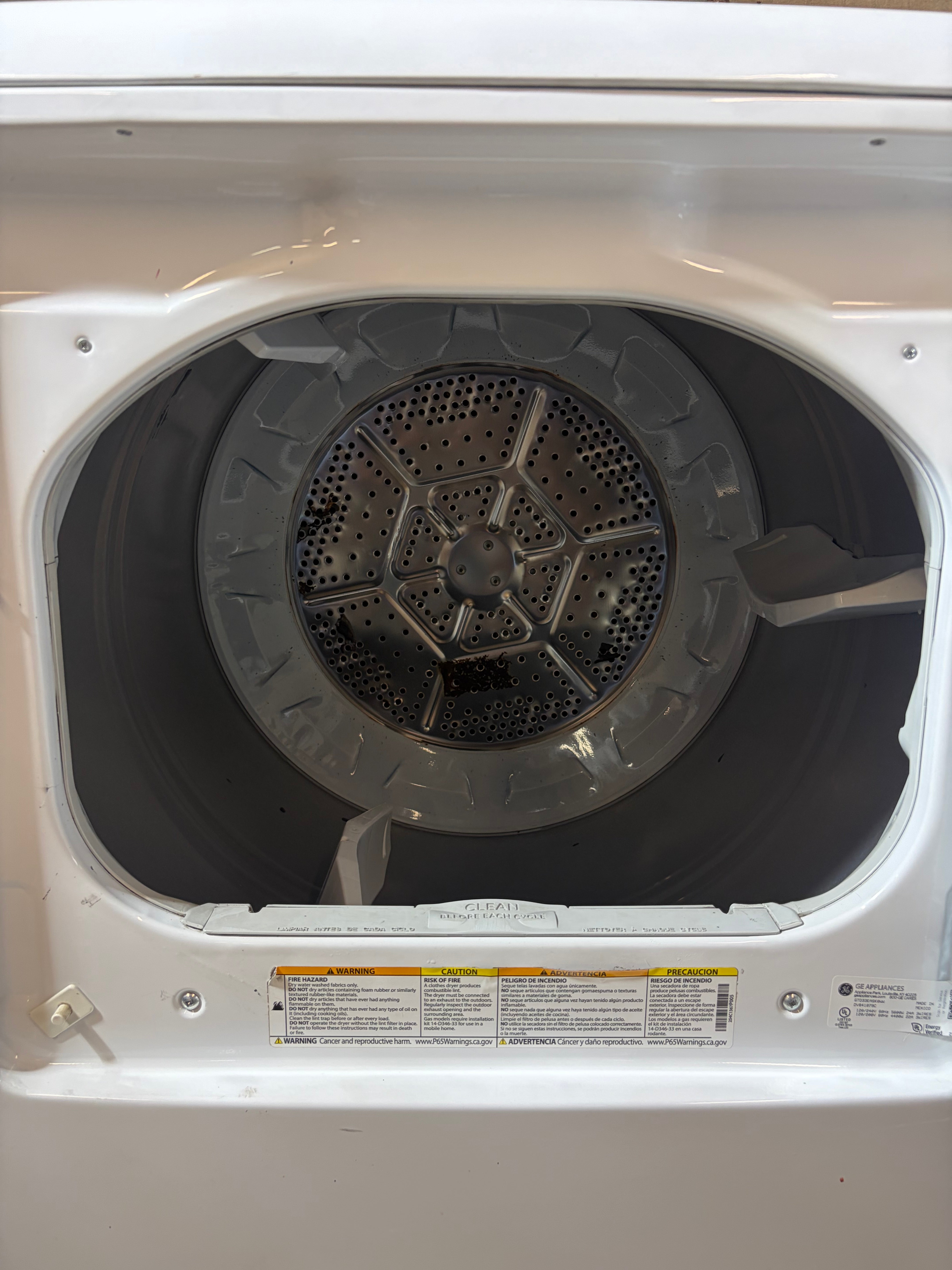 White GE Top Load Set With Agitator