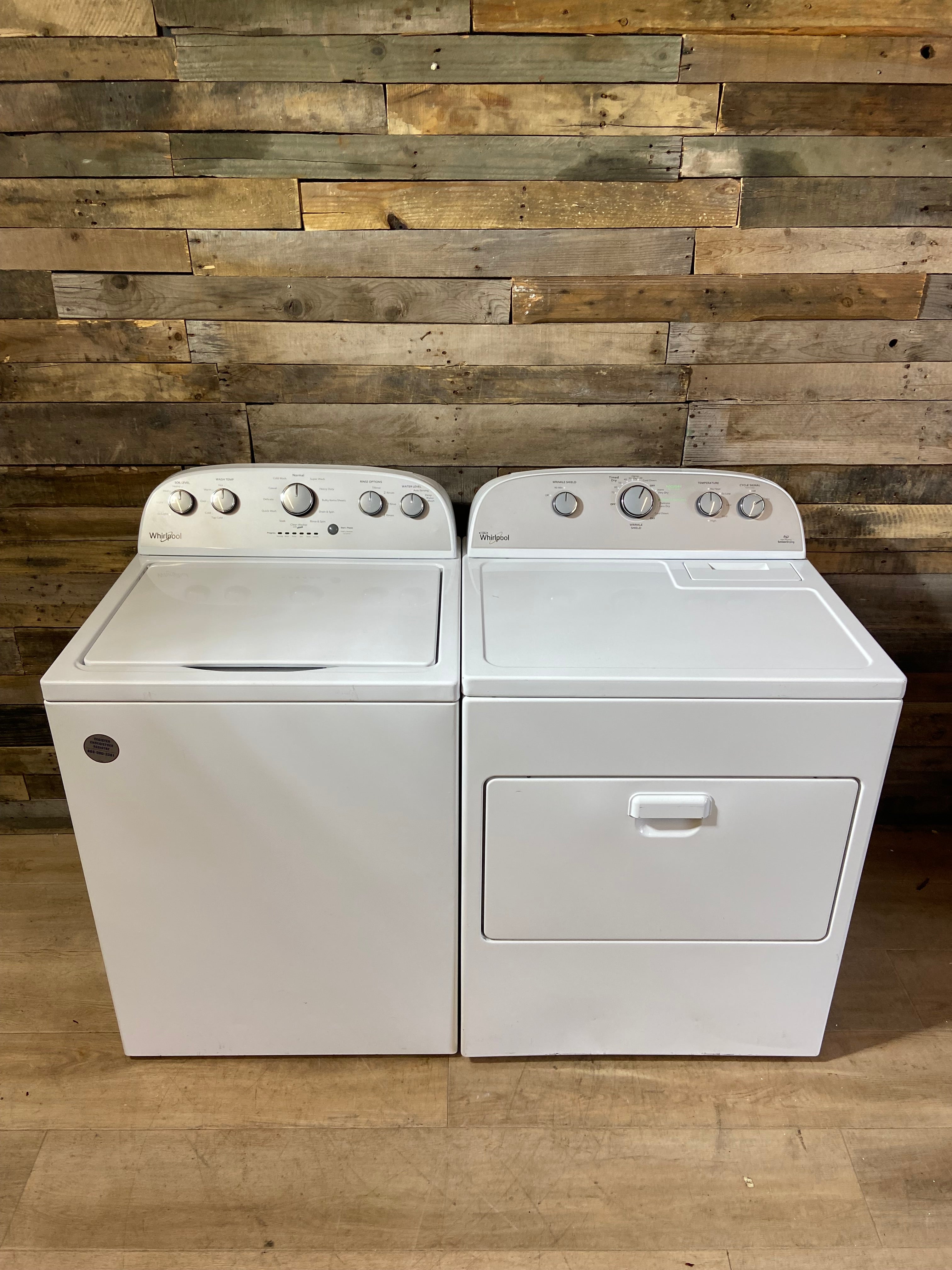 Whirlpool Top Load Washer & Dryer Set