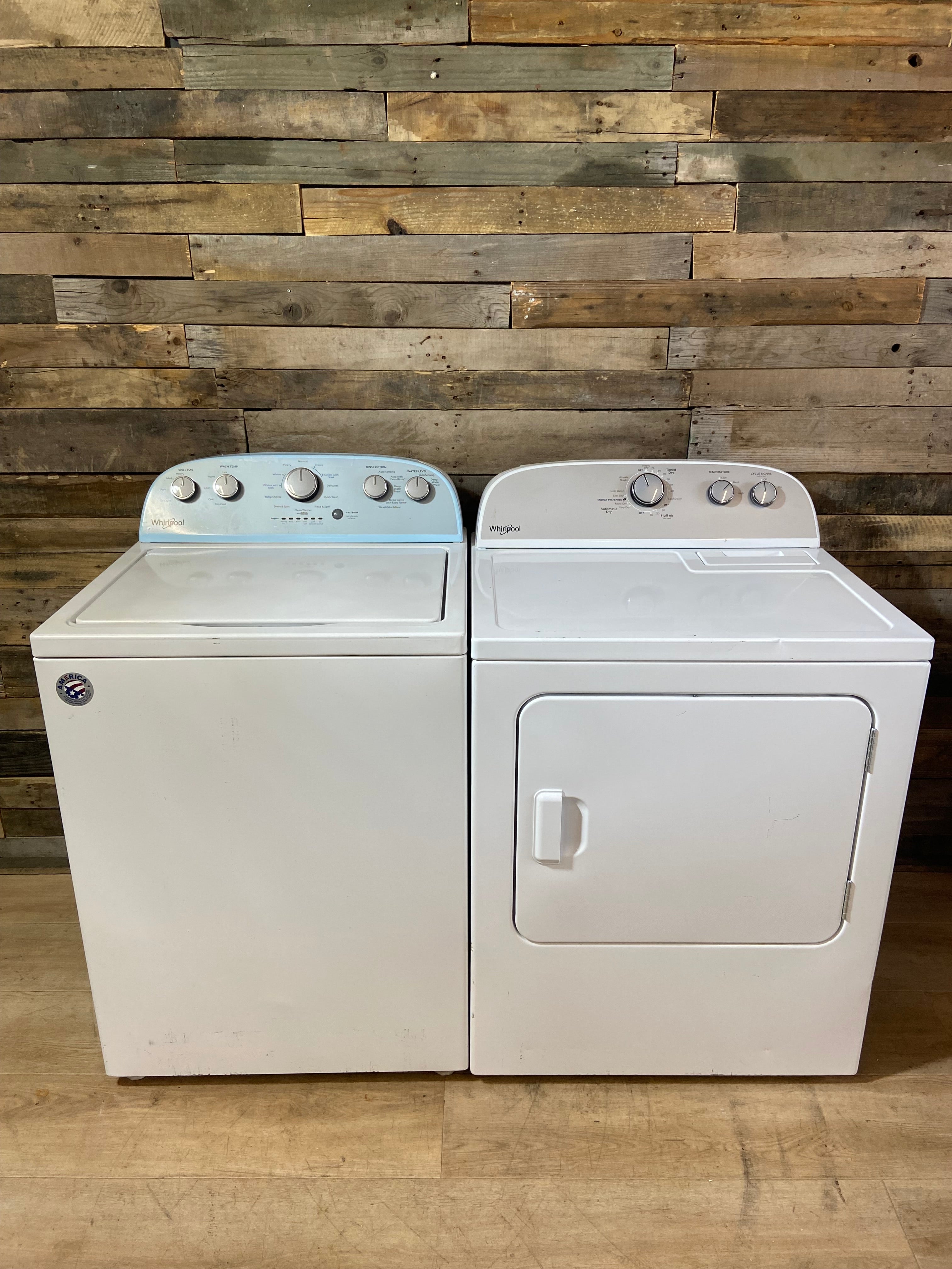 Whirlpool Grey Face Large Capacity Top Load Set