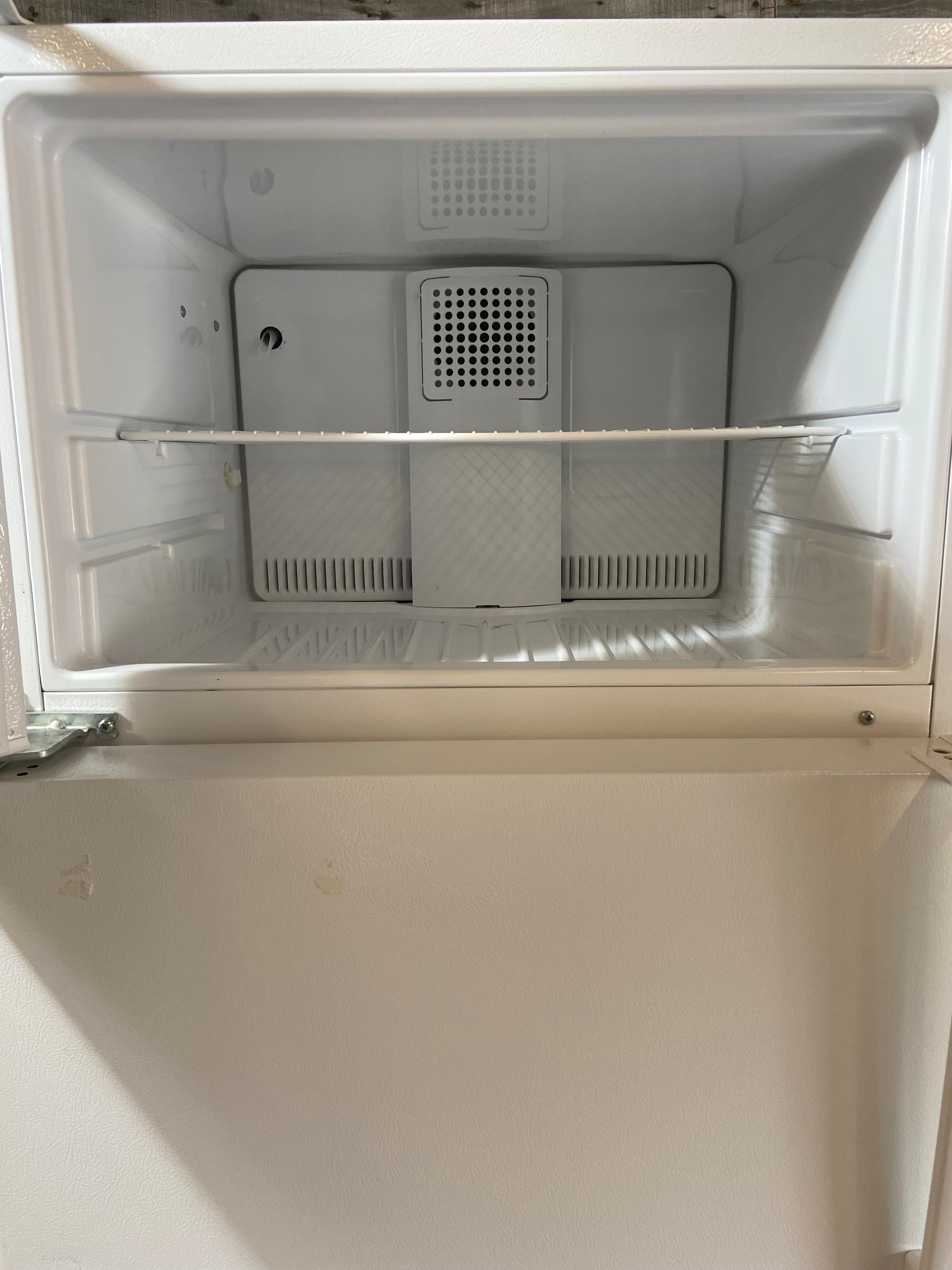 GE White Top Bottom Refrigerator