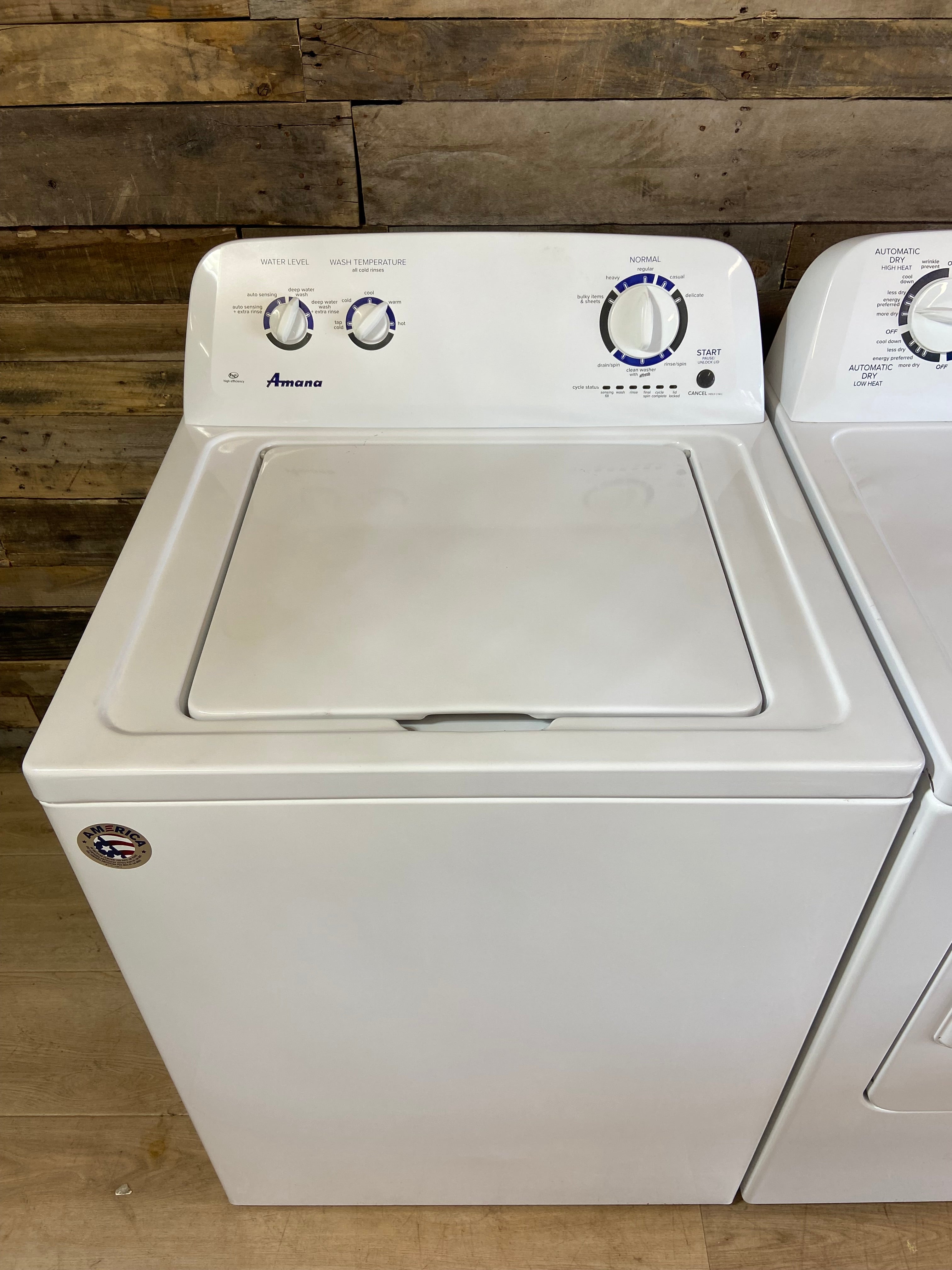 Amana Top Load Washer & Dryer Set