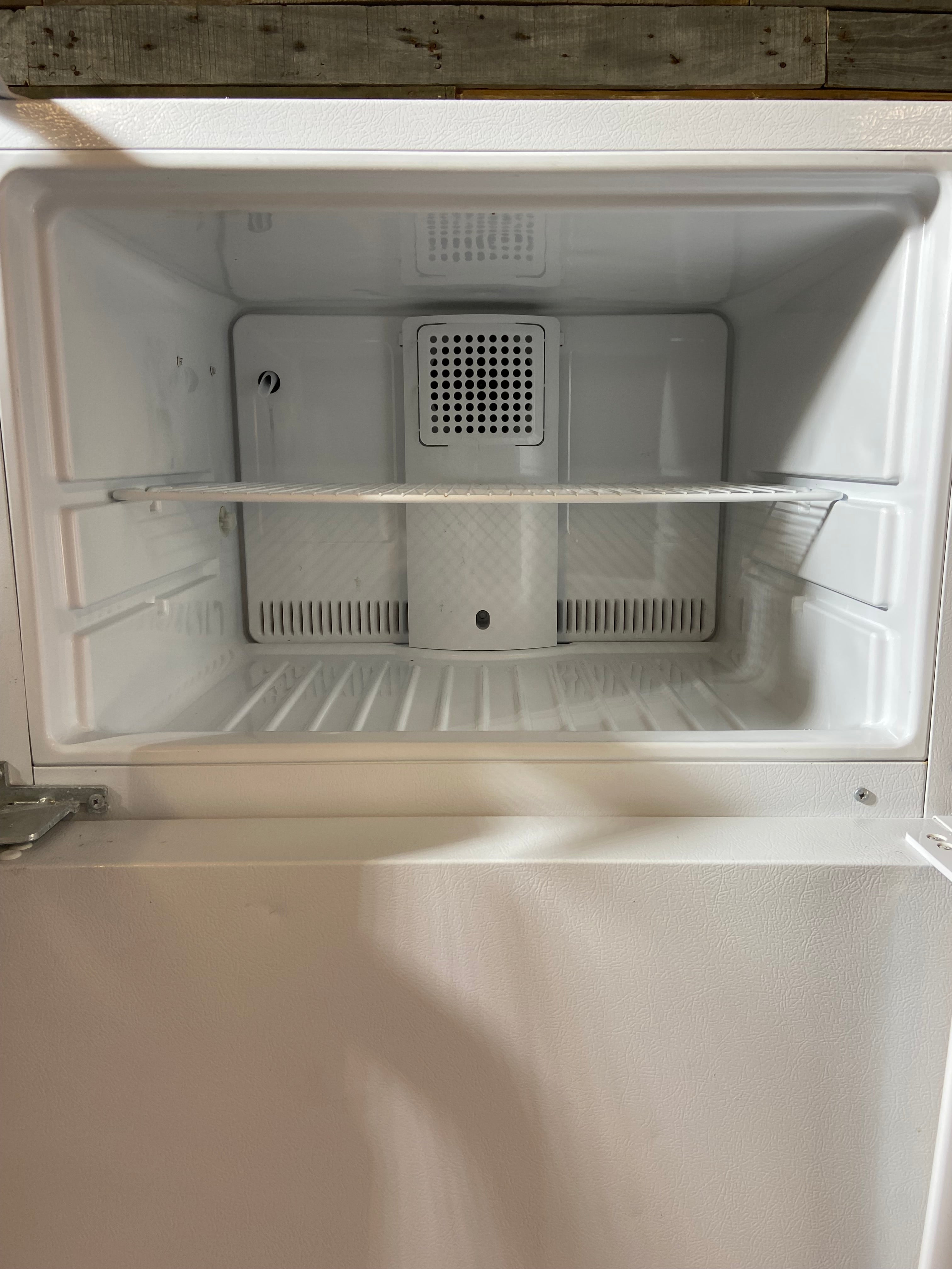 GE White Top Bottom Refrigerator