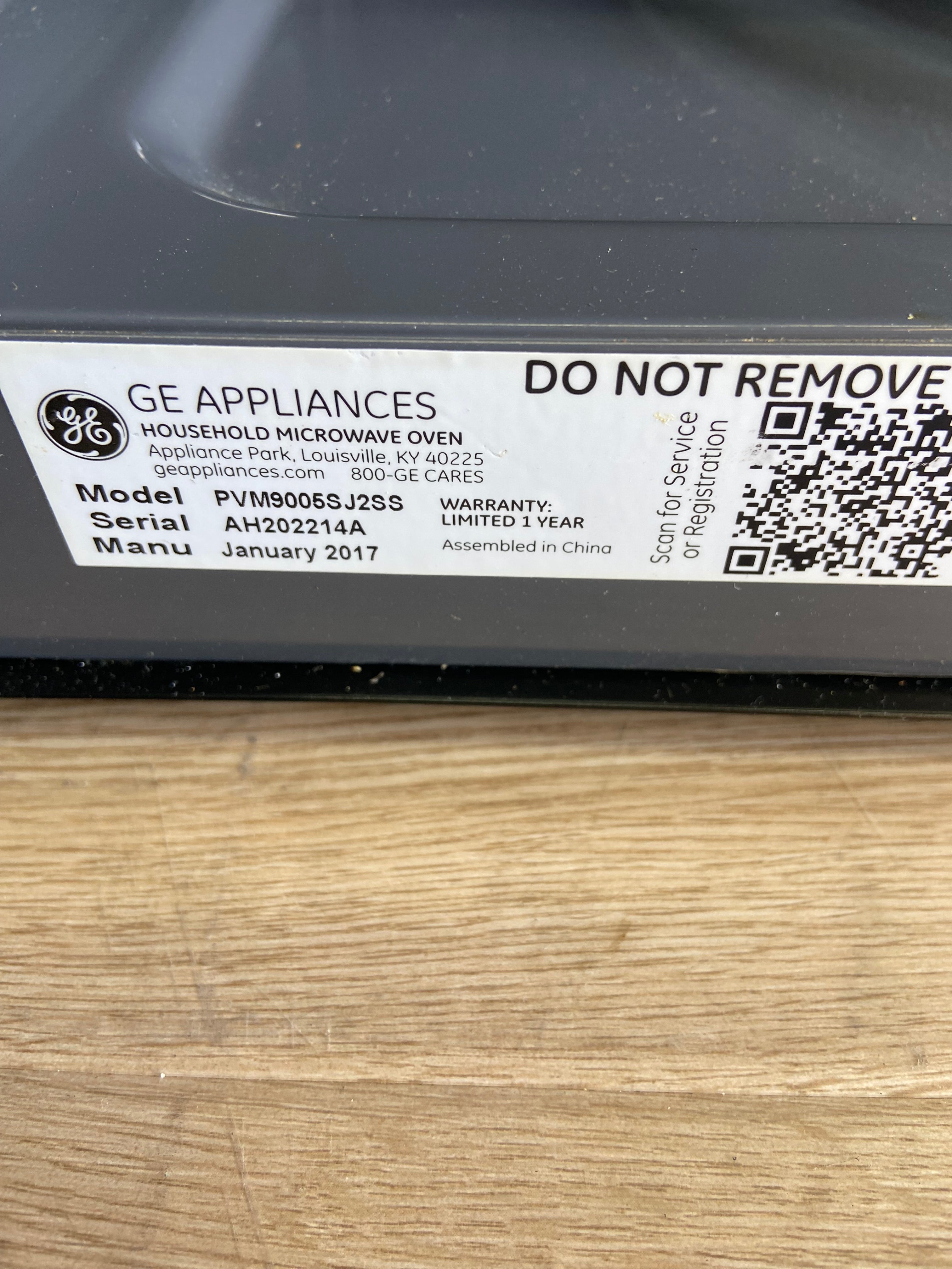 Stainless GE Profile™ 2.1 Cu. Ft. Over-the-Range Sensor Microwave Oven