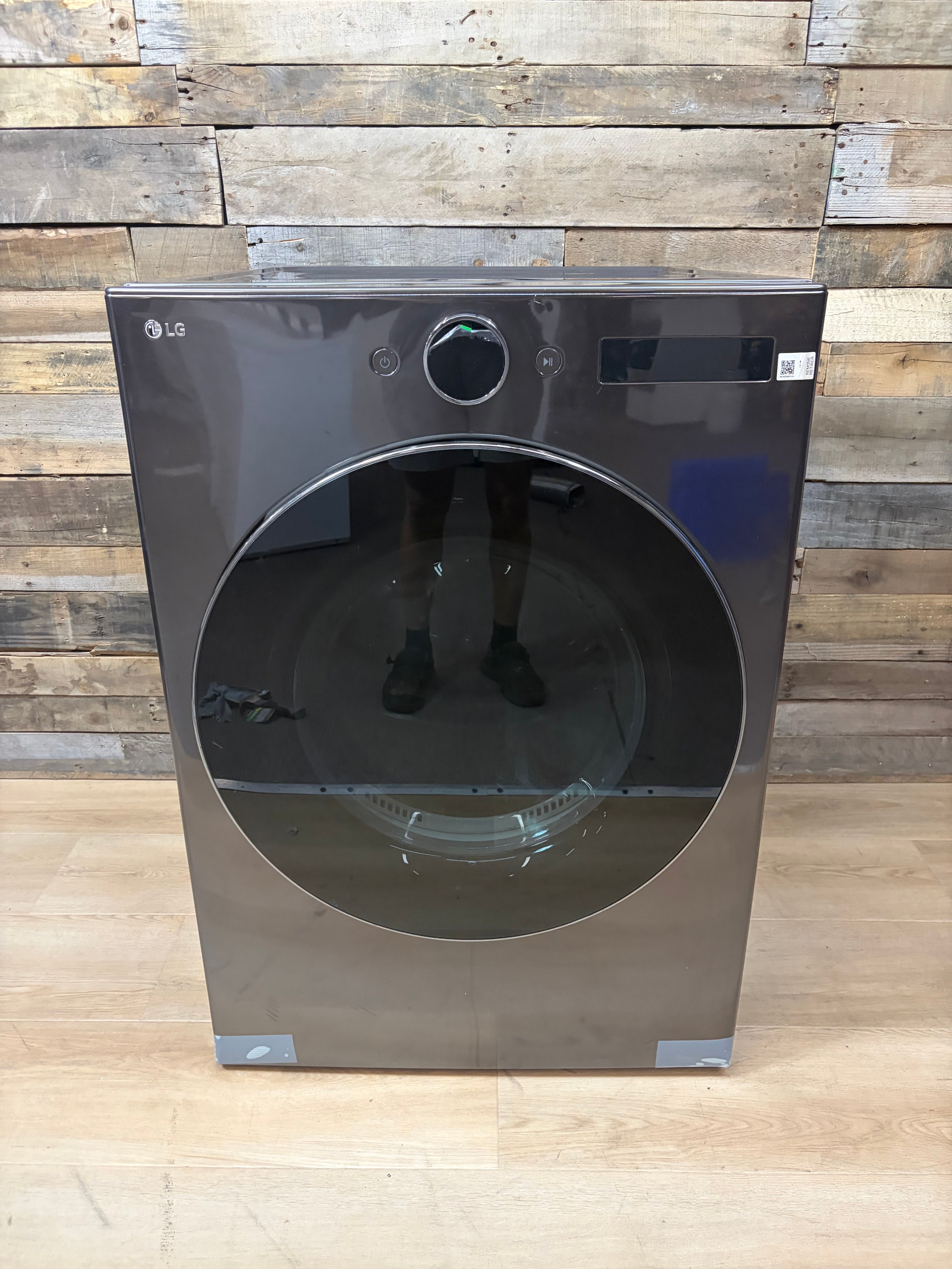 Grey LG Front Load Style Smart Dryer