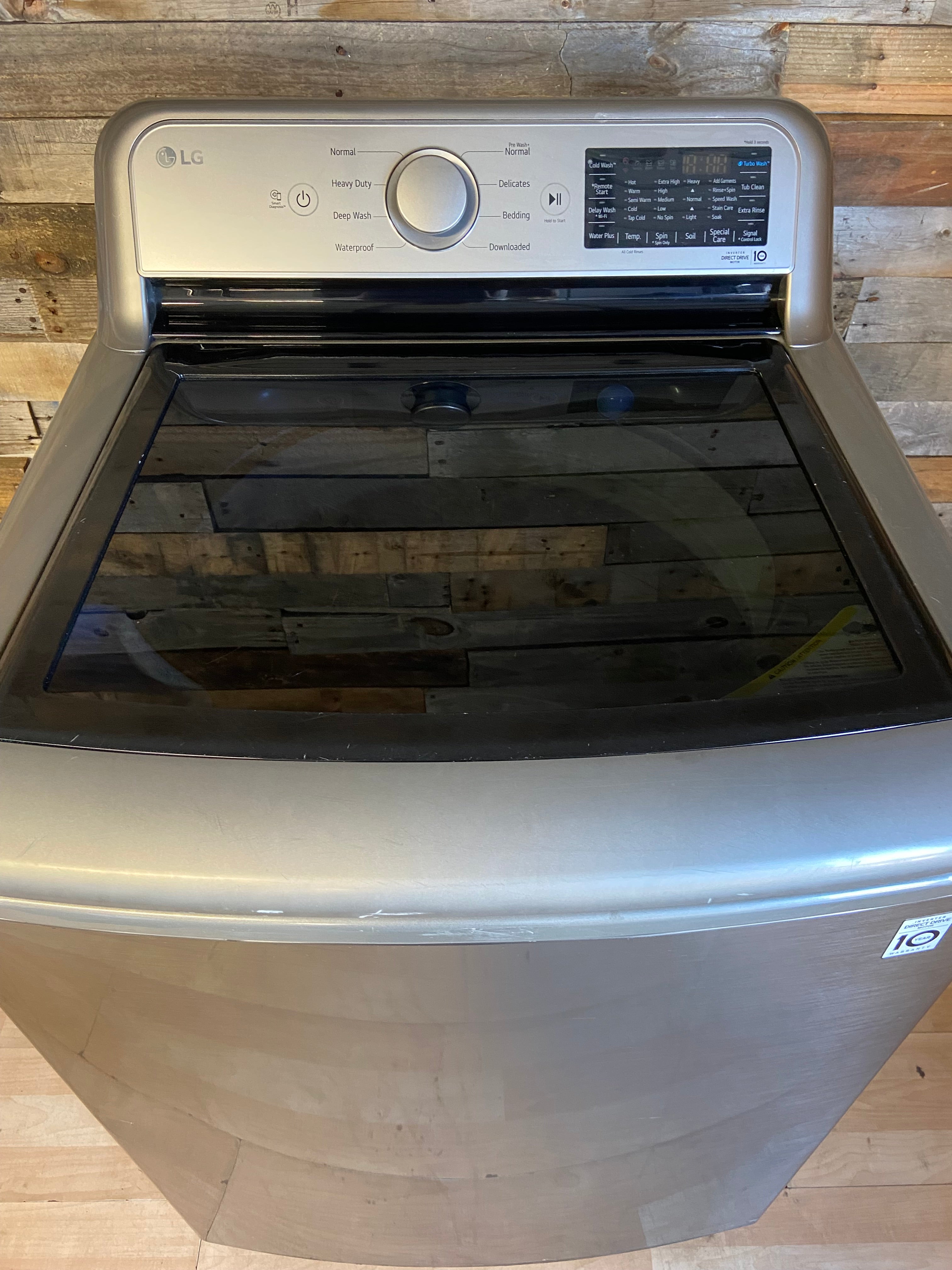 LG Silver Top Load Washer