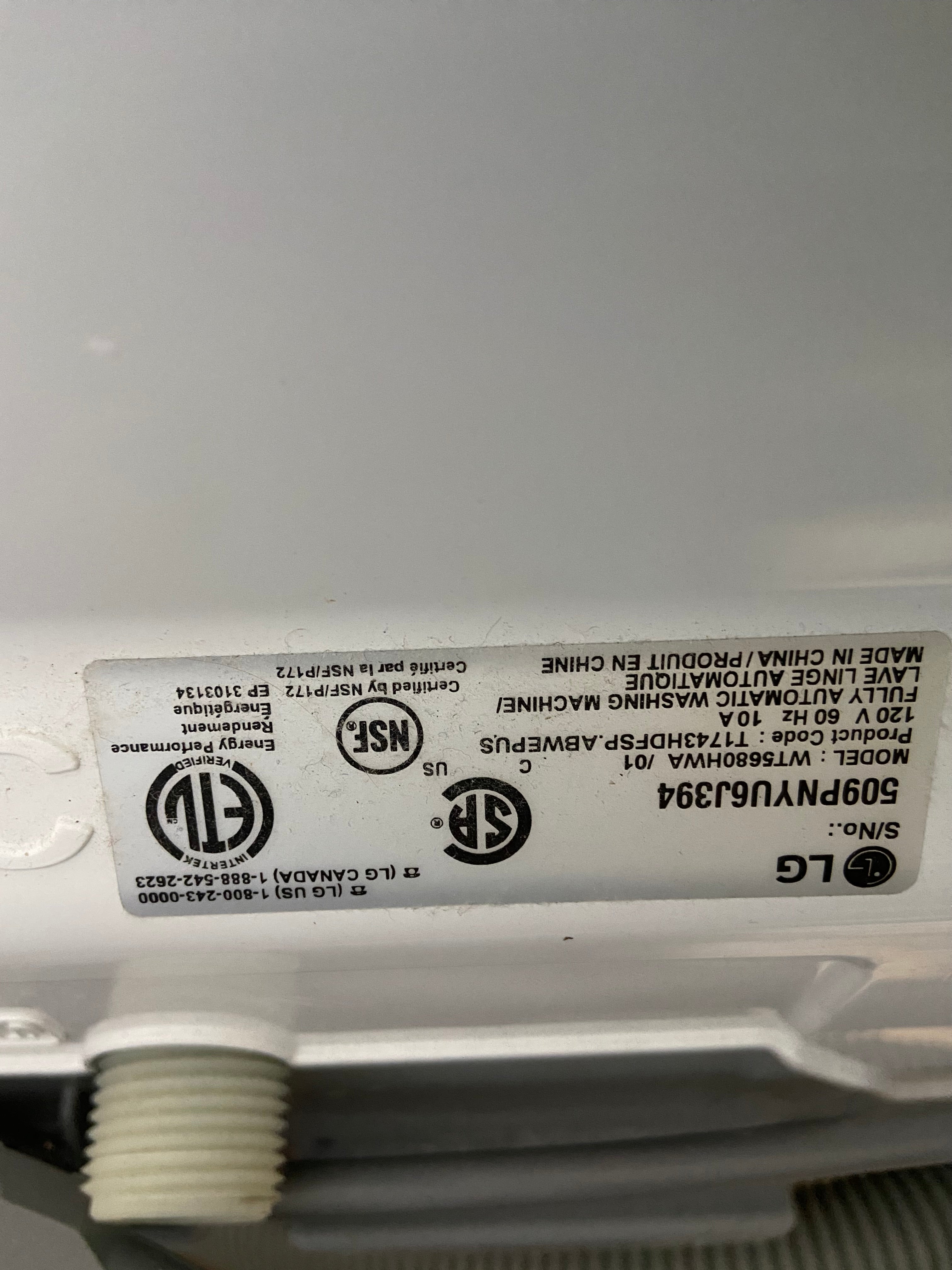 LG top load Washer & Dryer Set