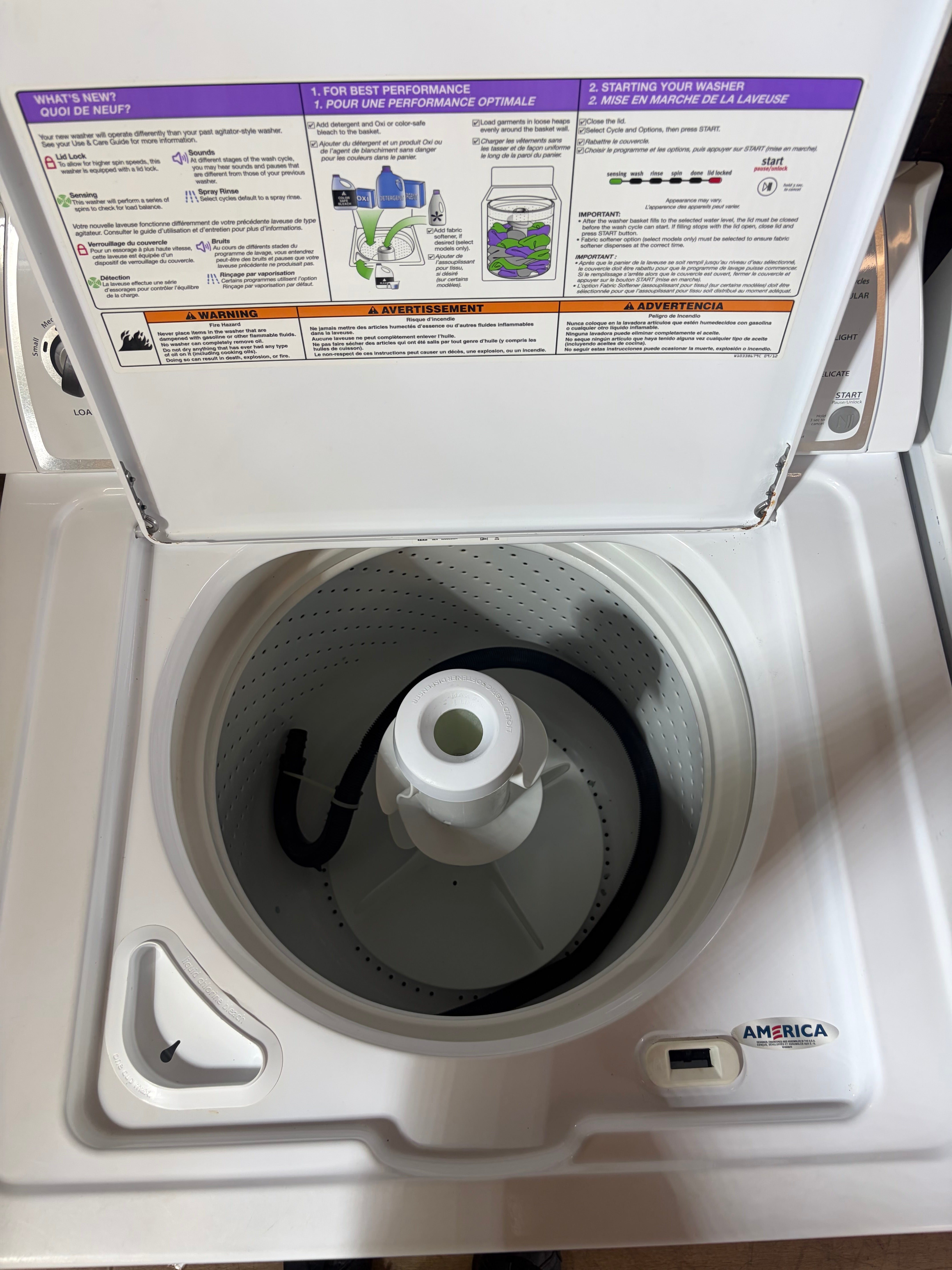 Whirlpool White Panel Top Load Washer And Dryer Set