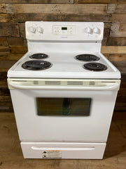 Frigidaire White Coil Top Range