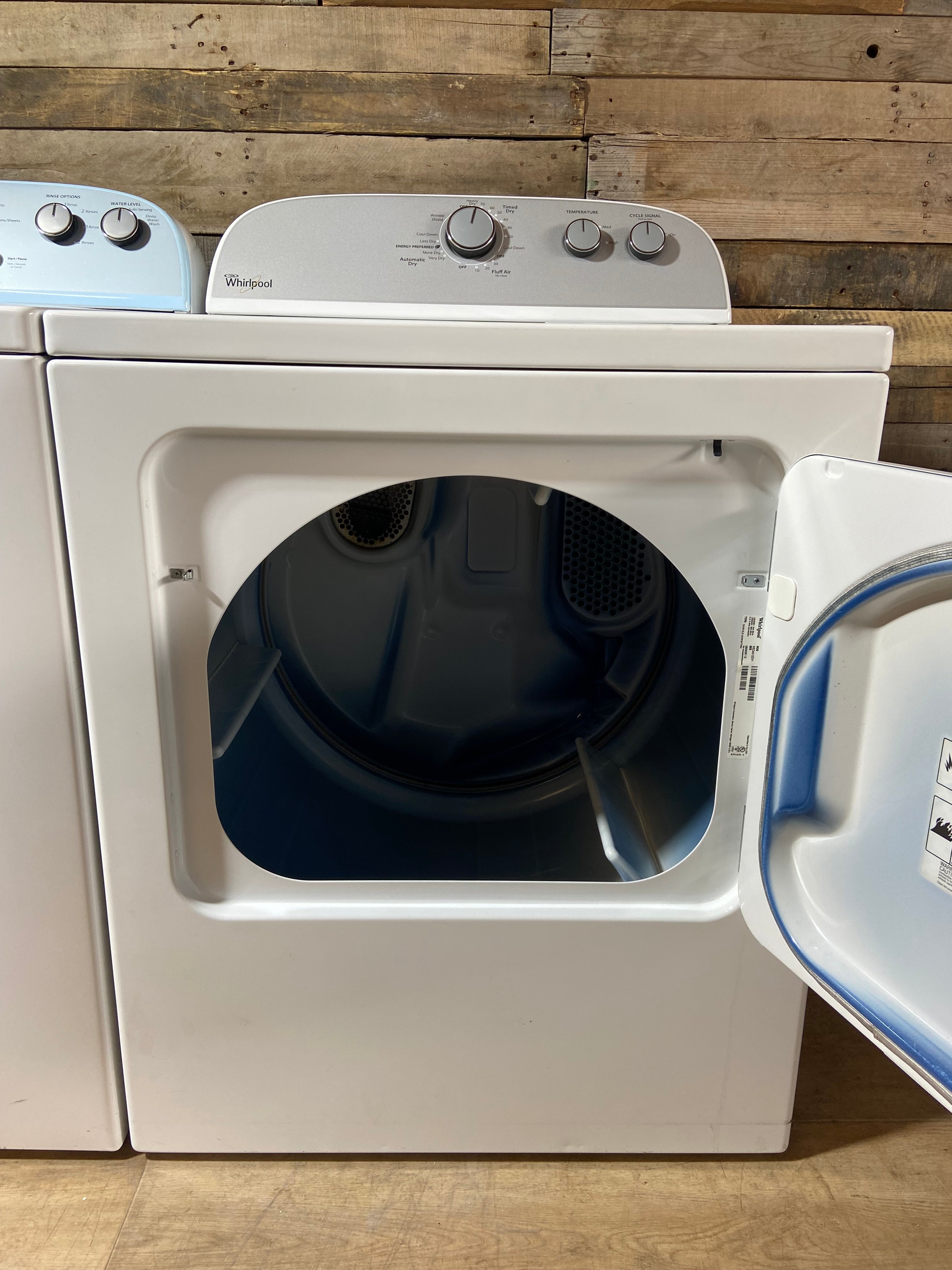 Whirlpool Top Load Grey Face Washer & Dryer Set