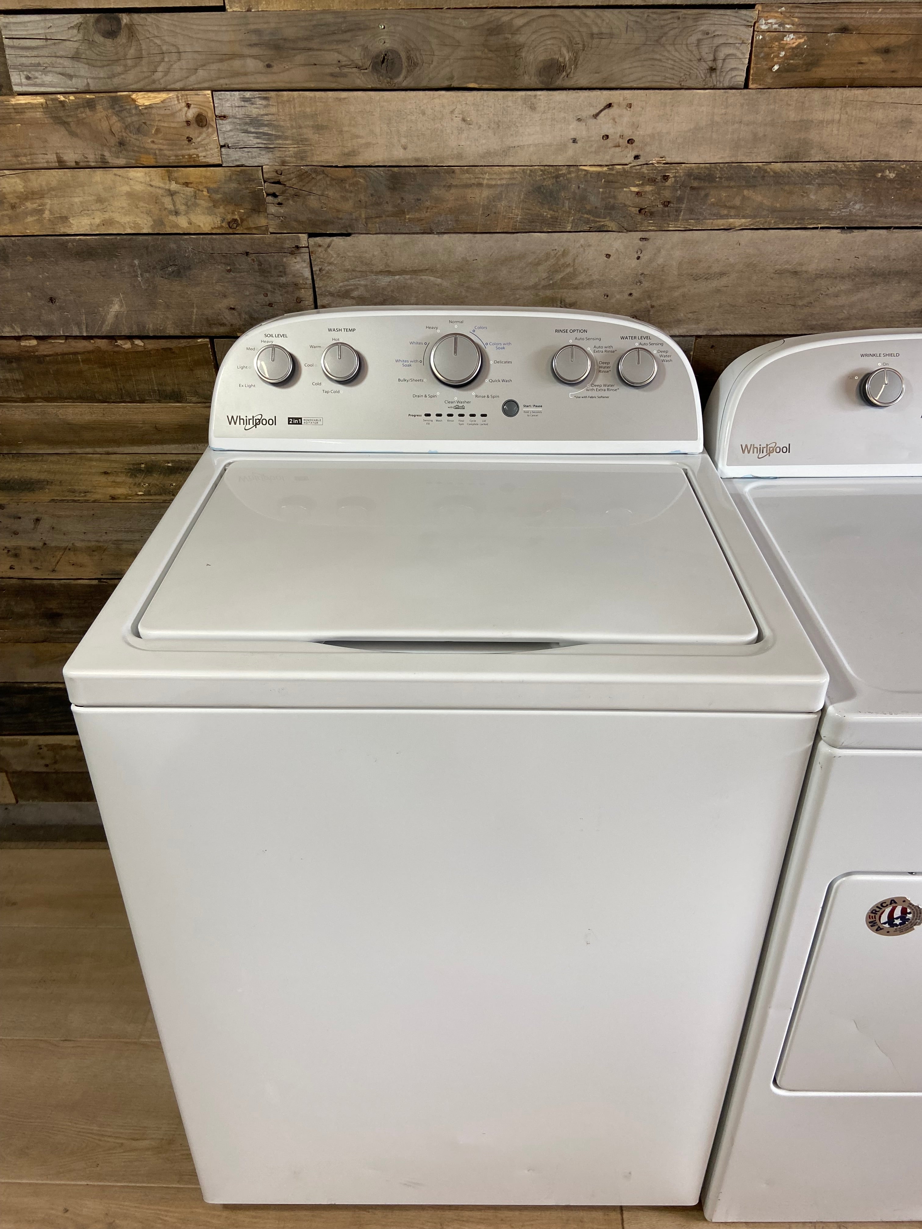 Whirlpool Grey Face 2 In 1 Removable Agitator Top Load Washer
