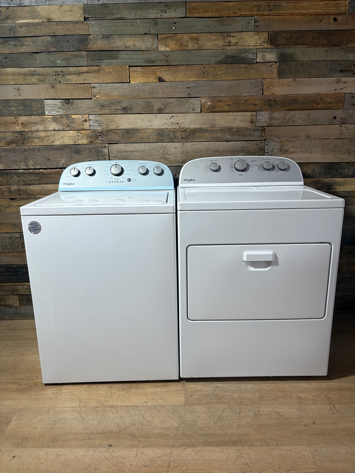 Whirlpool Grey Face Top Load Set