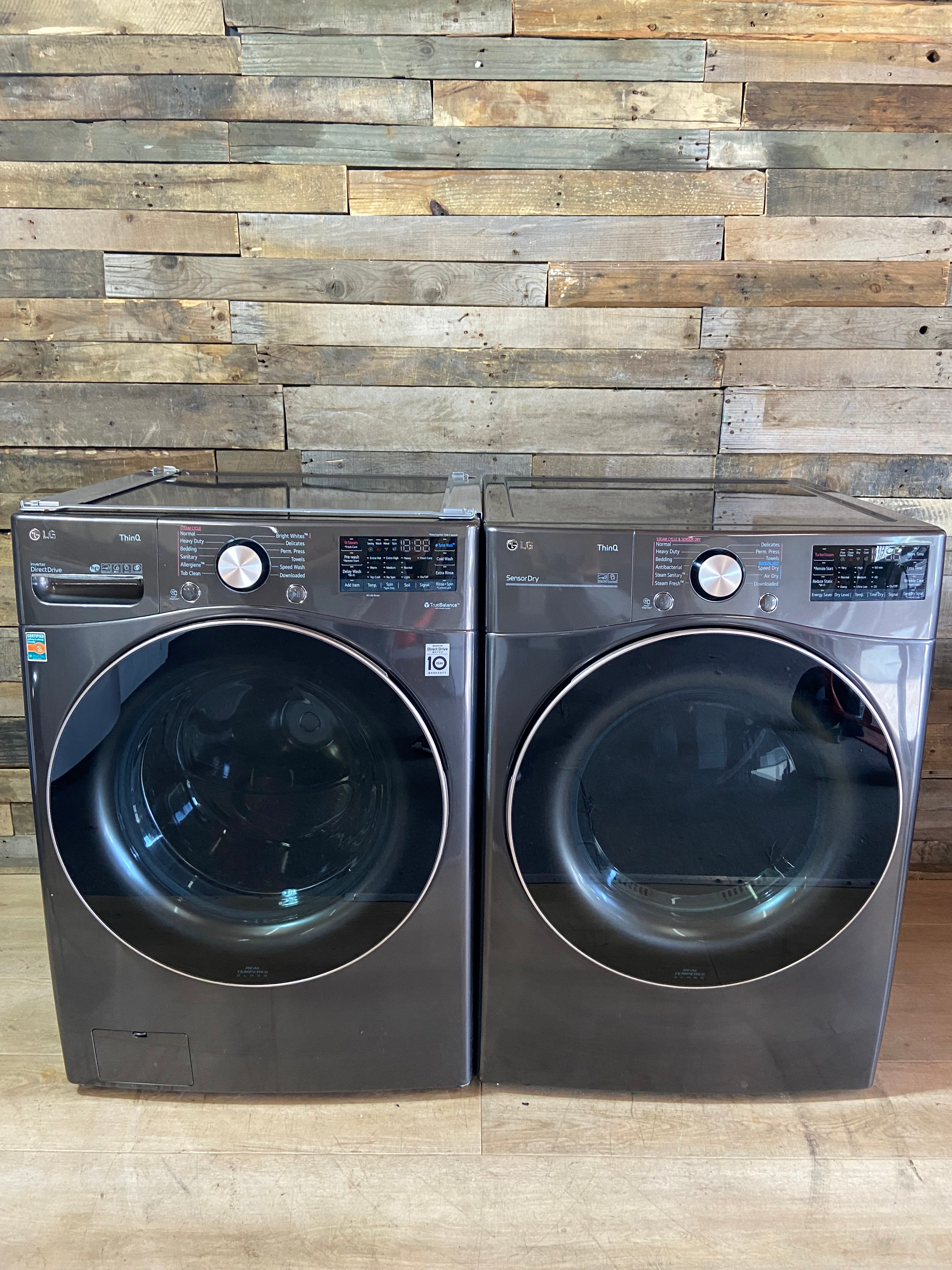 LG Stainless ThinQ Direct Drive Washer & Dryer Set
