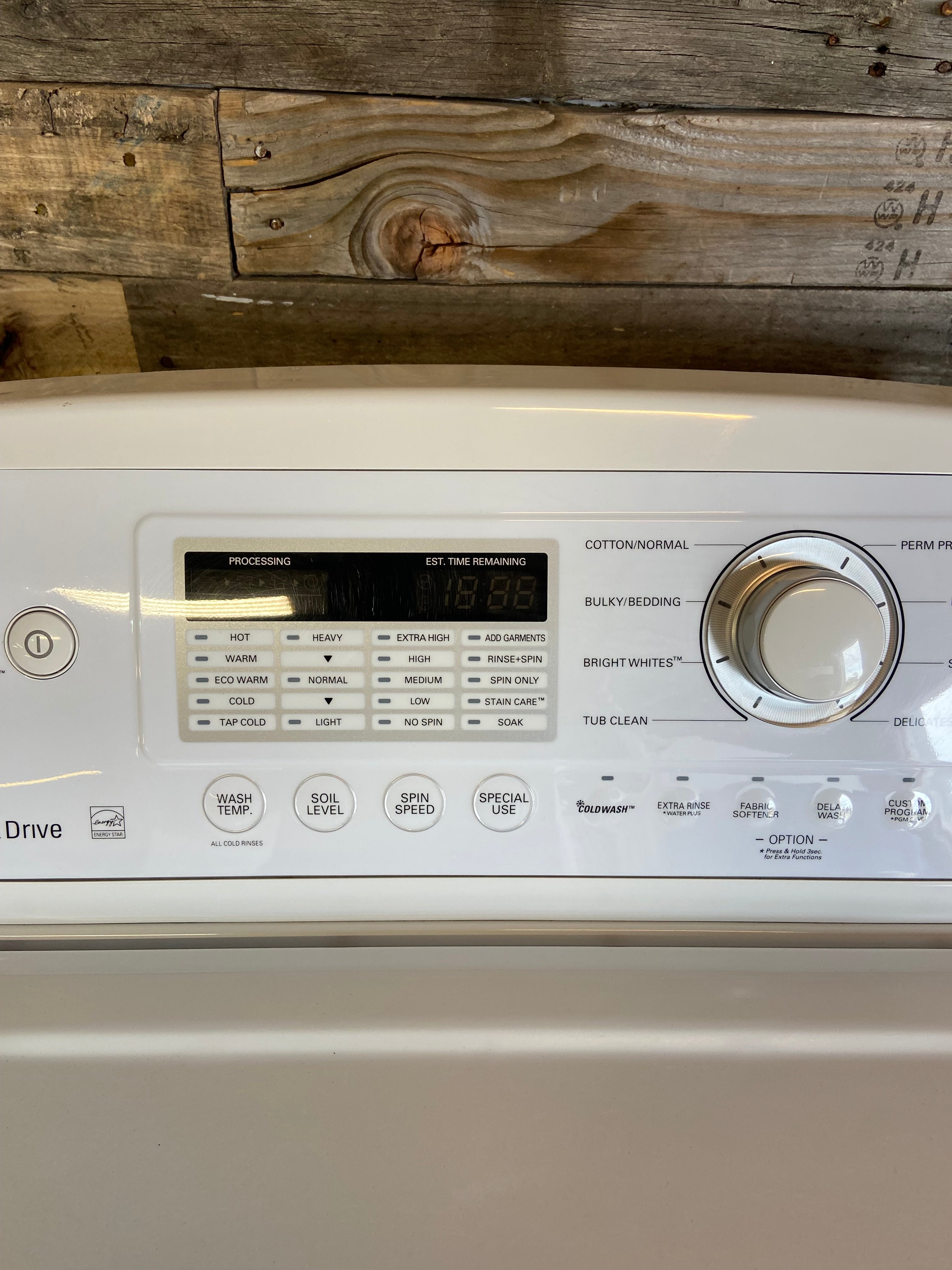 LG White Top Load Set