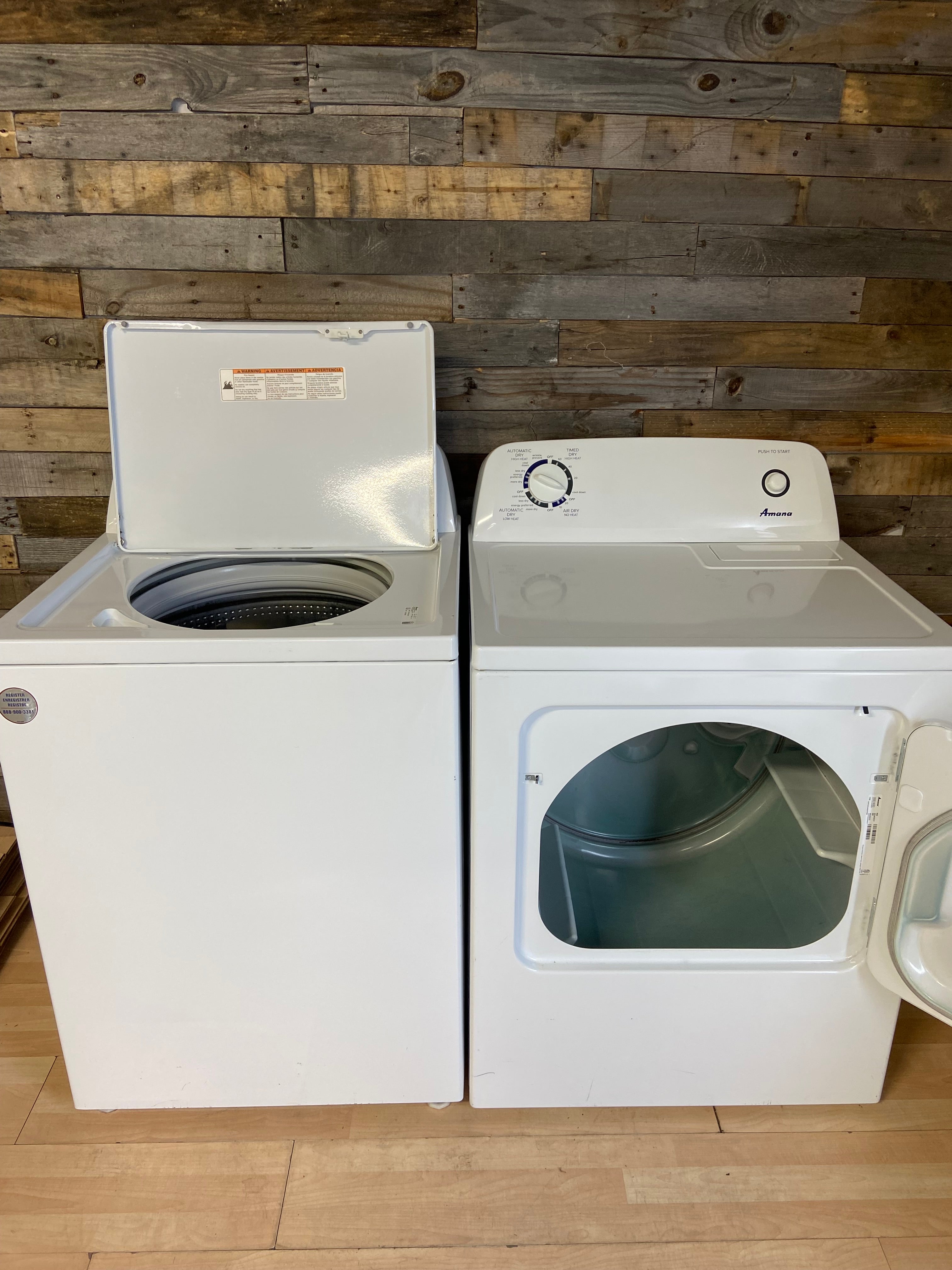 Amana Top load Washer & Dryer Set