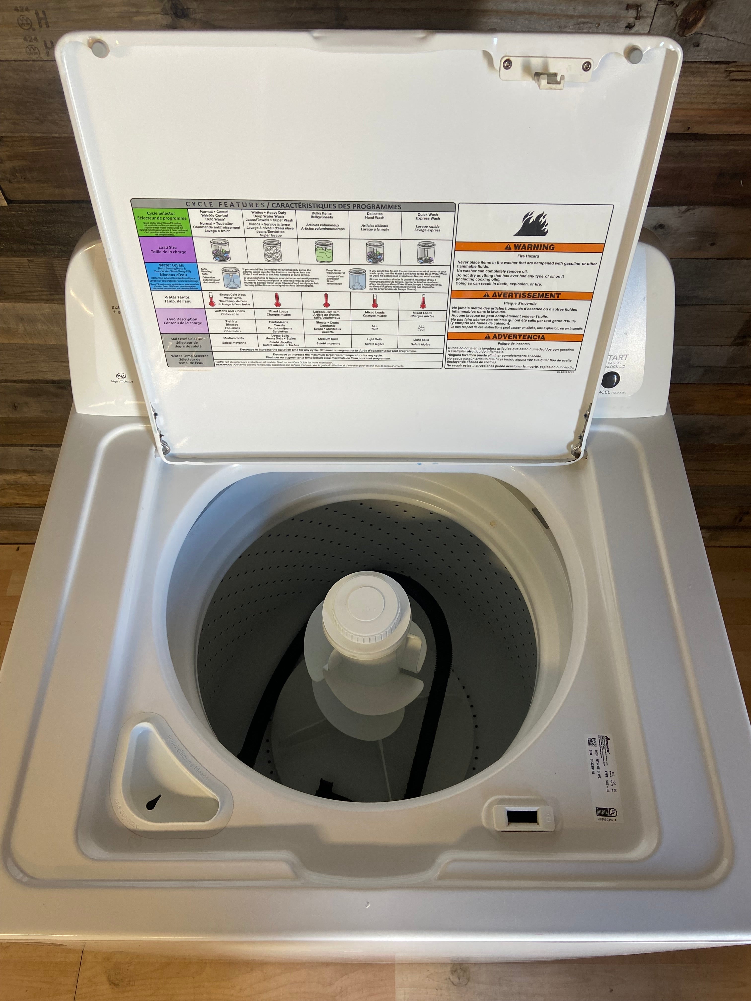 Amana Top Load Washer