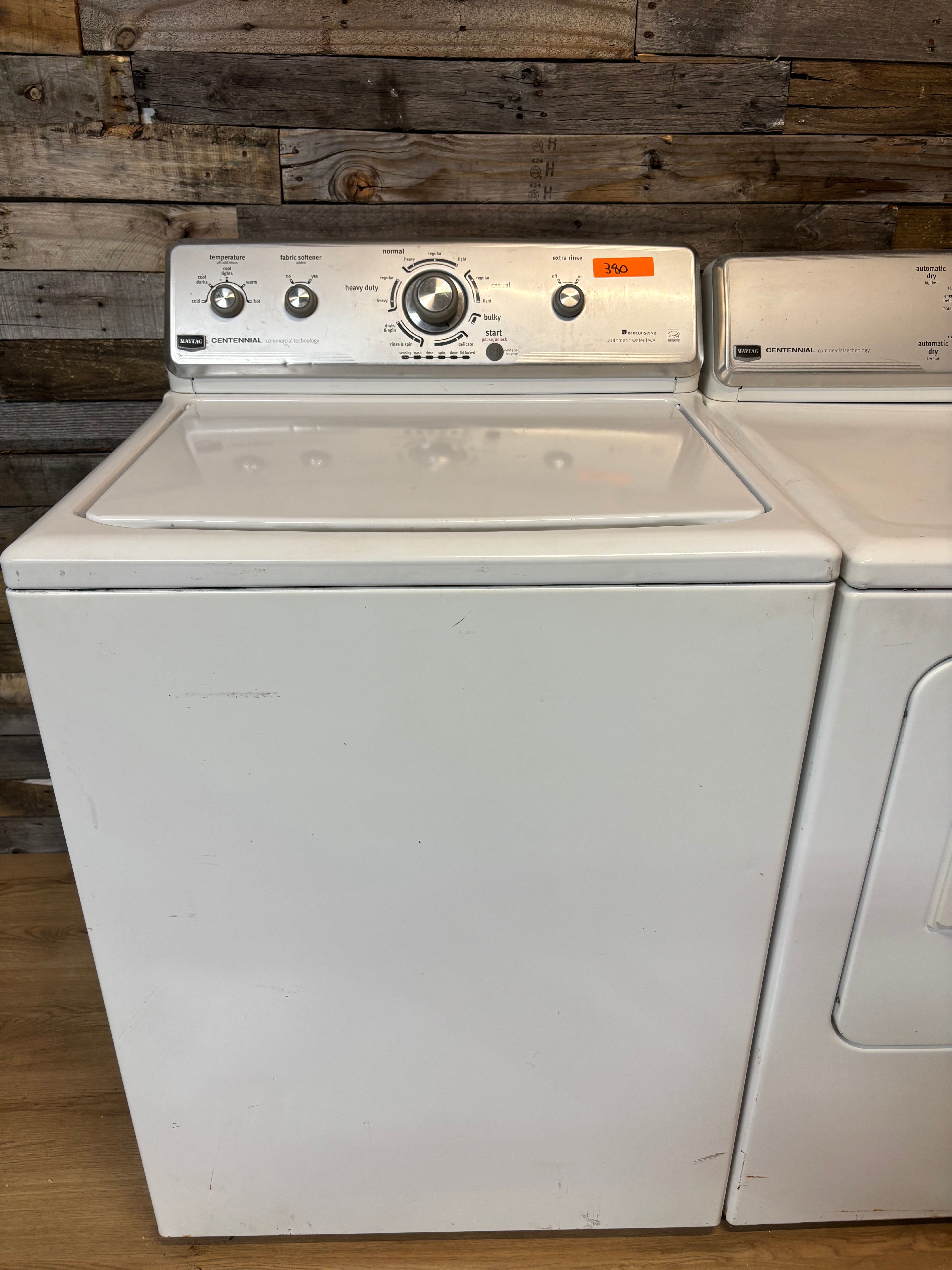 Maytag Centennial White Top Load Set