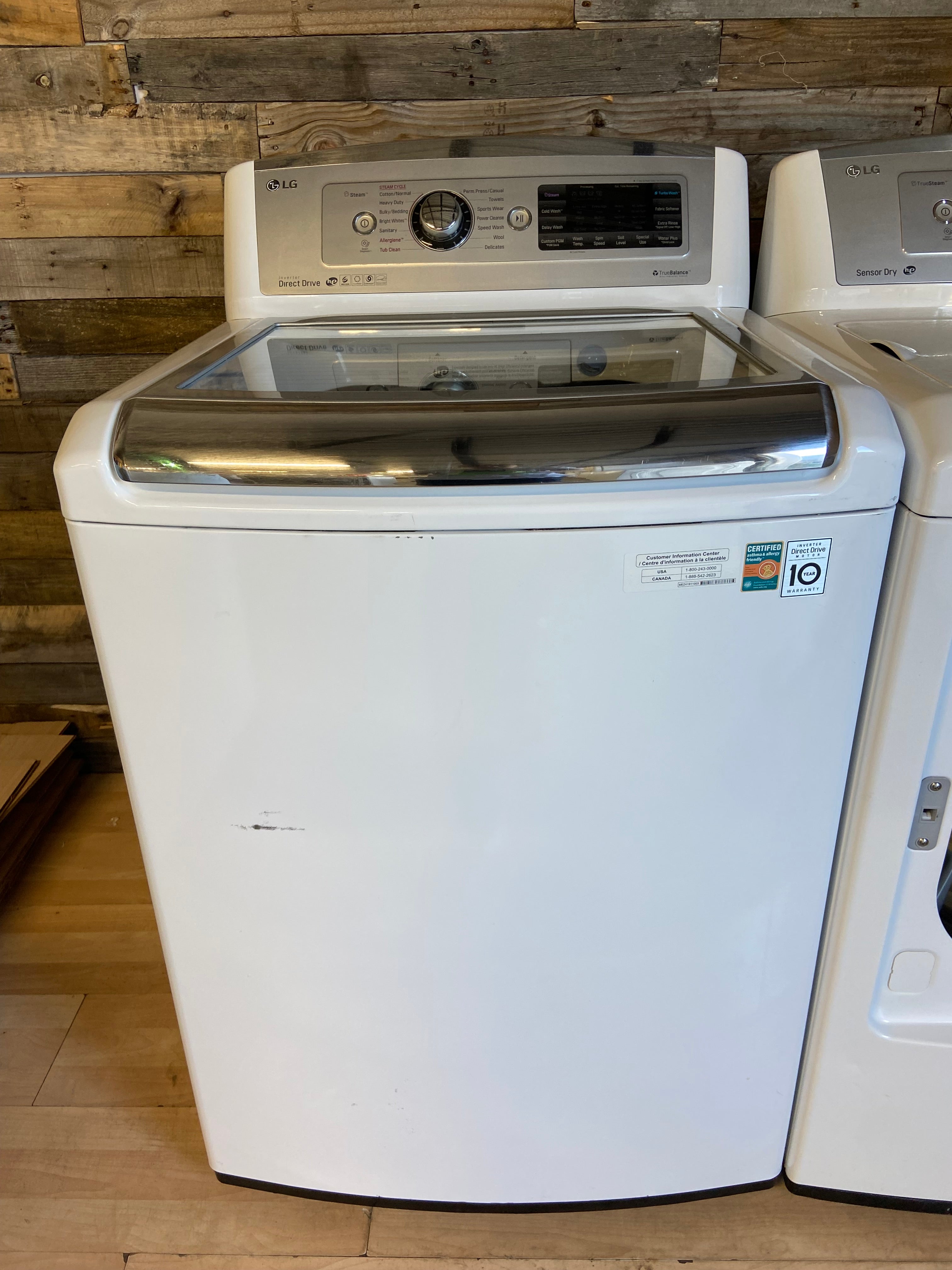 LG top load Washer & Dryer Set