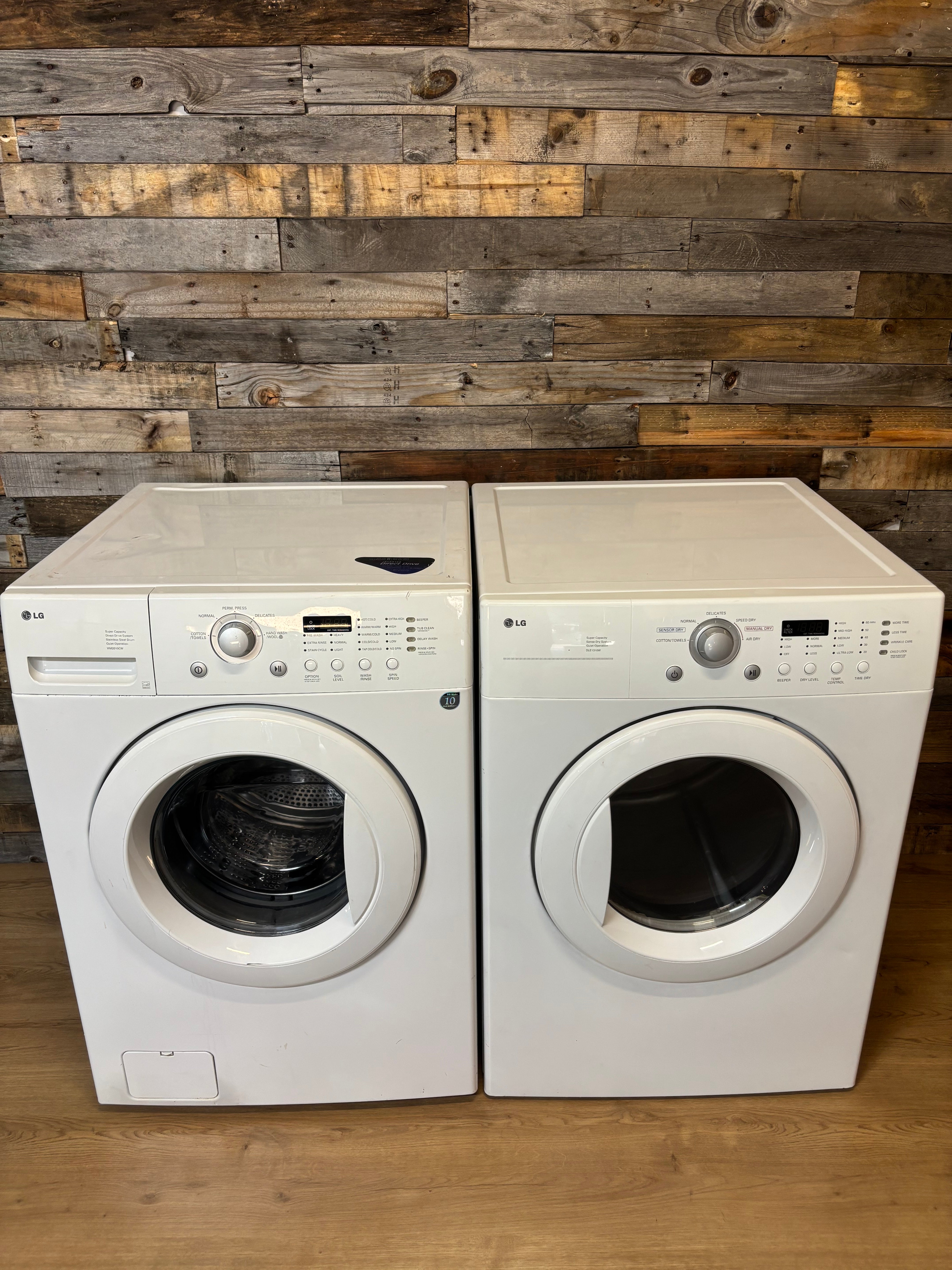 LG White Door Front Load Set
