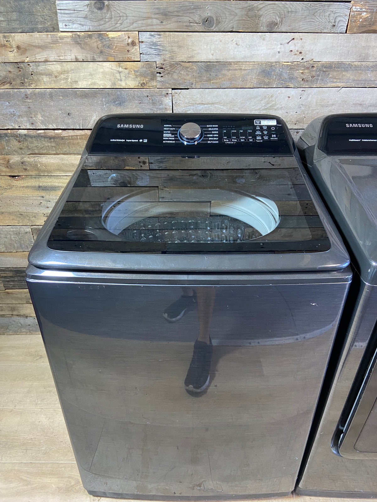 Samsung Black Stainless Large Capacity Washer & Dryer Set
