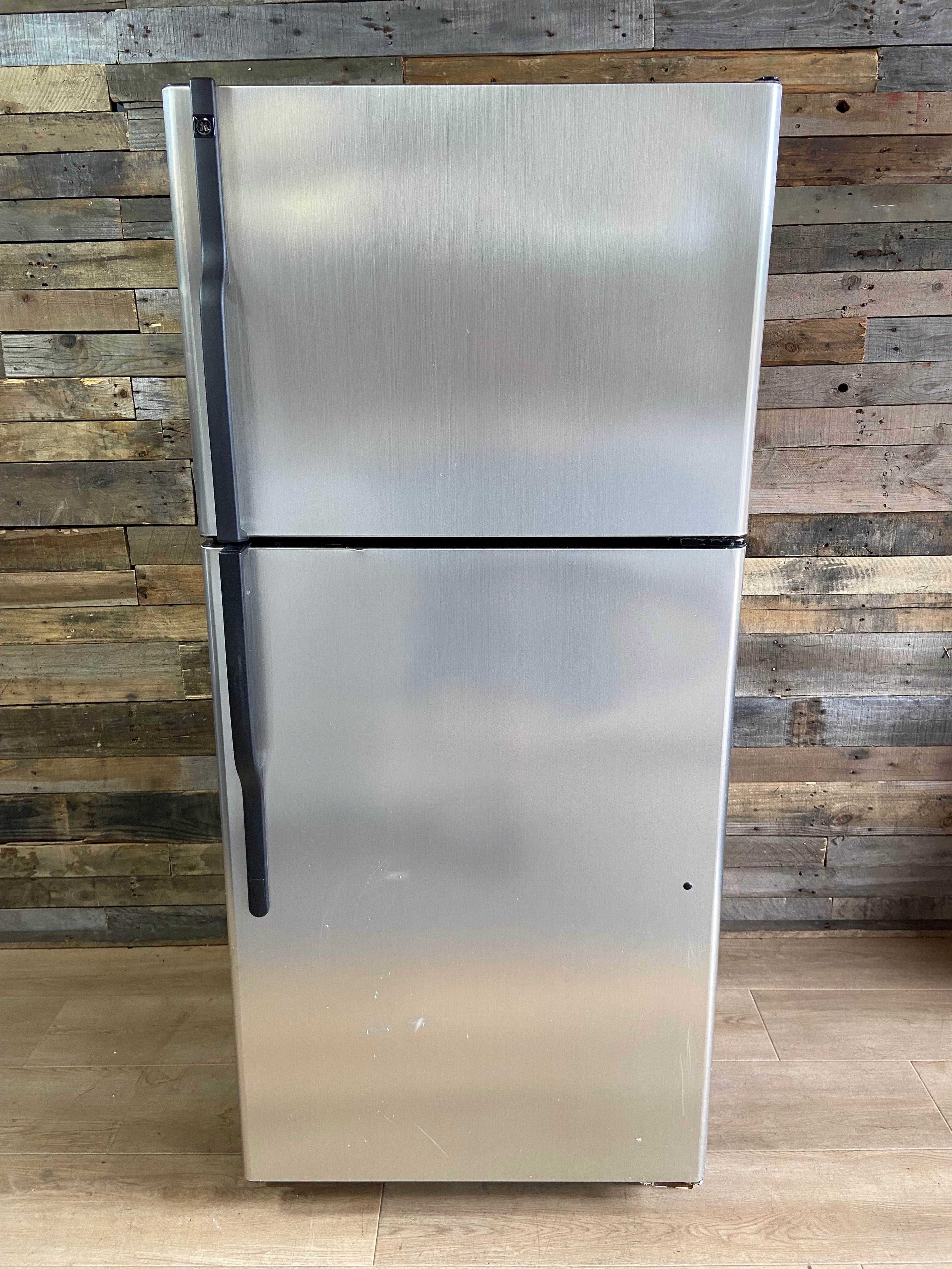 GE Stainless Top Bottom Refrigerator