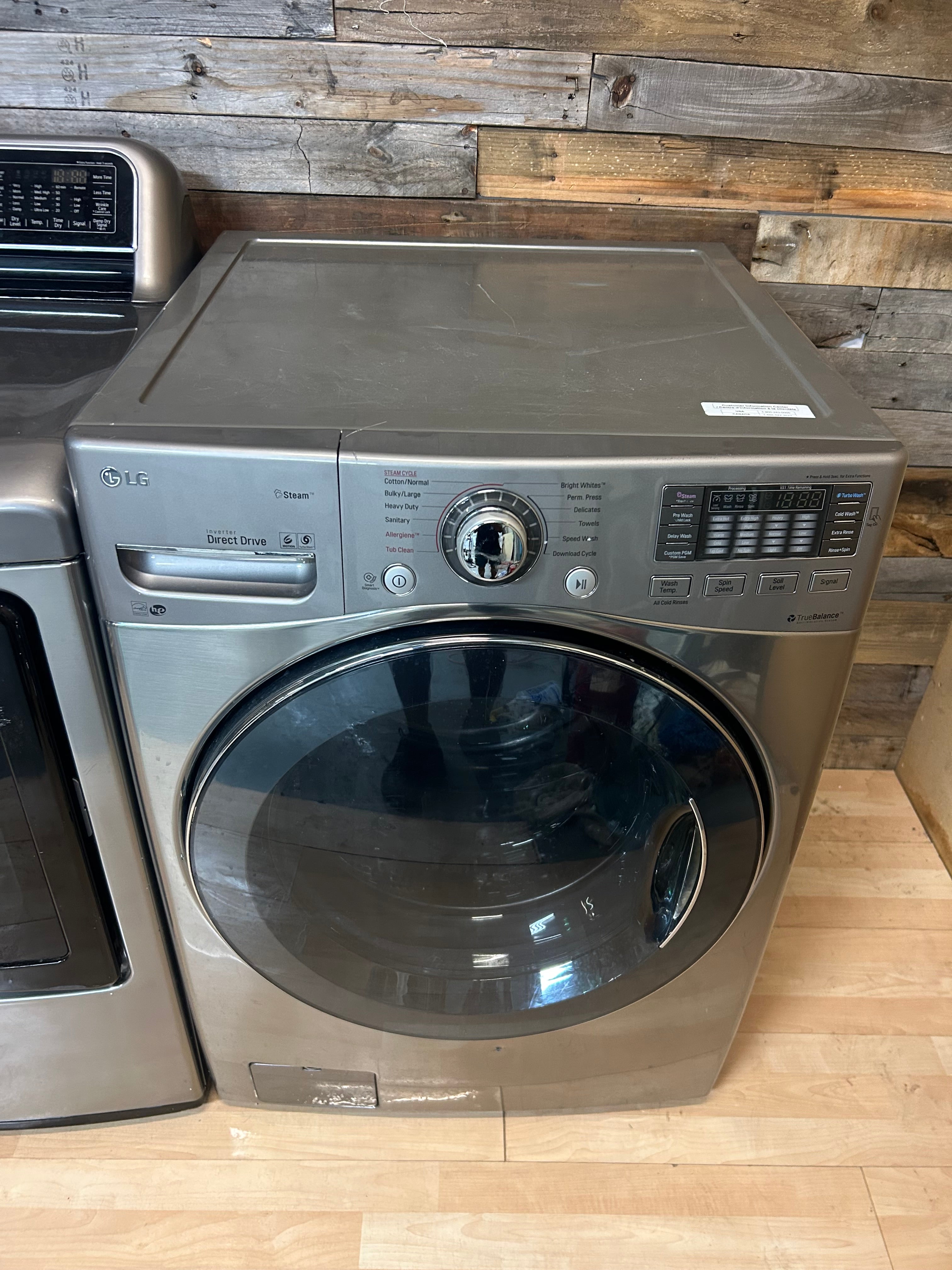 LG Silver Direct Drive Front Load Washer Set