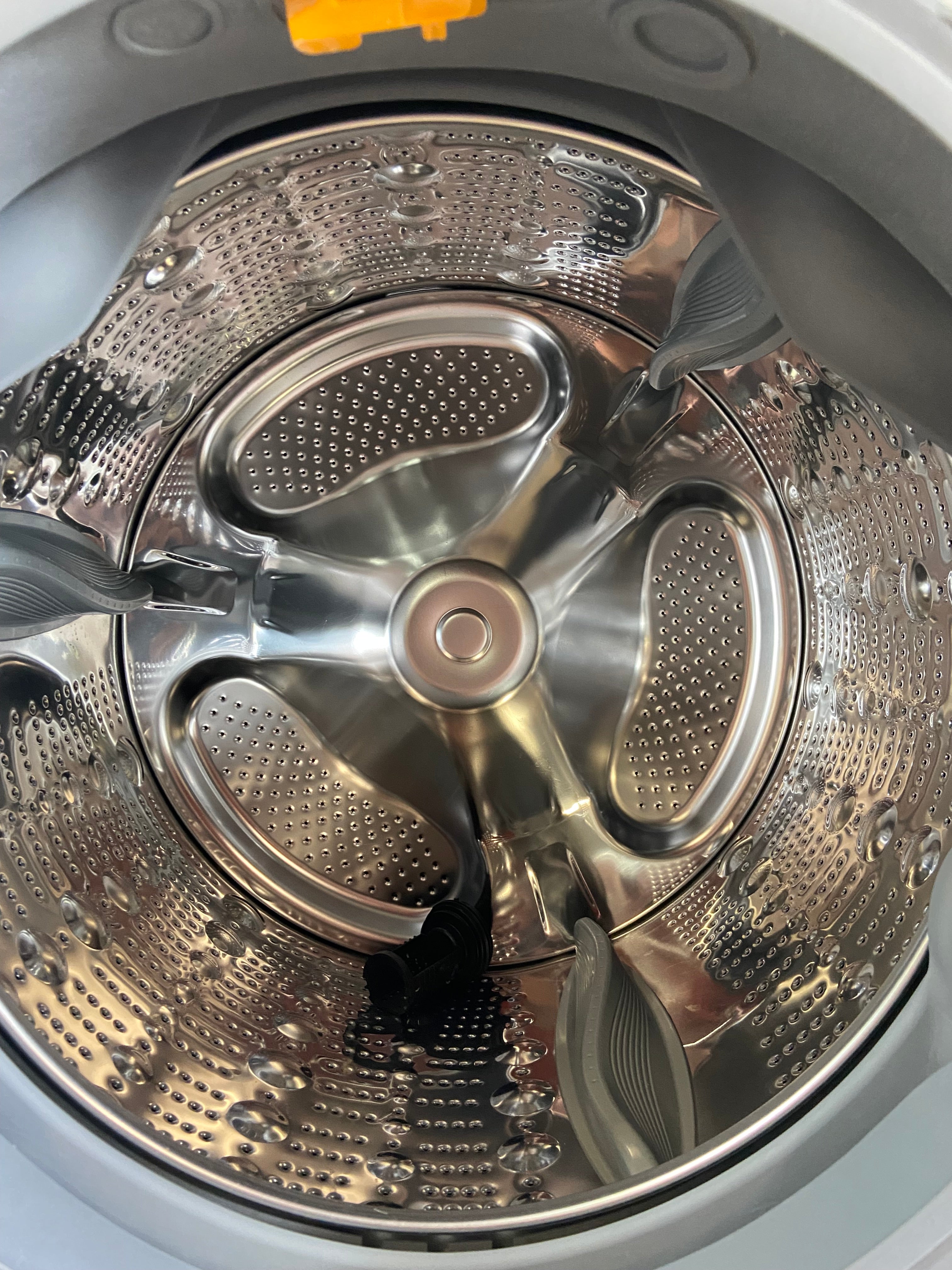 LG White and Rose Gold Front Load Set