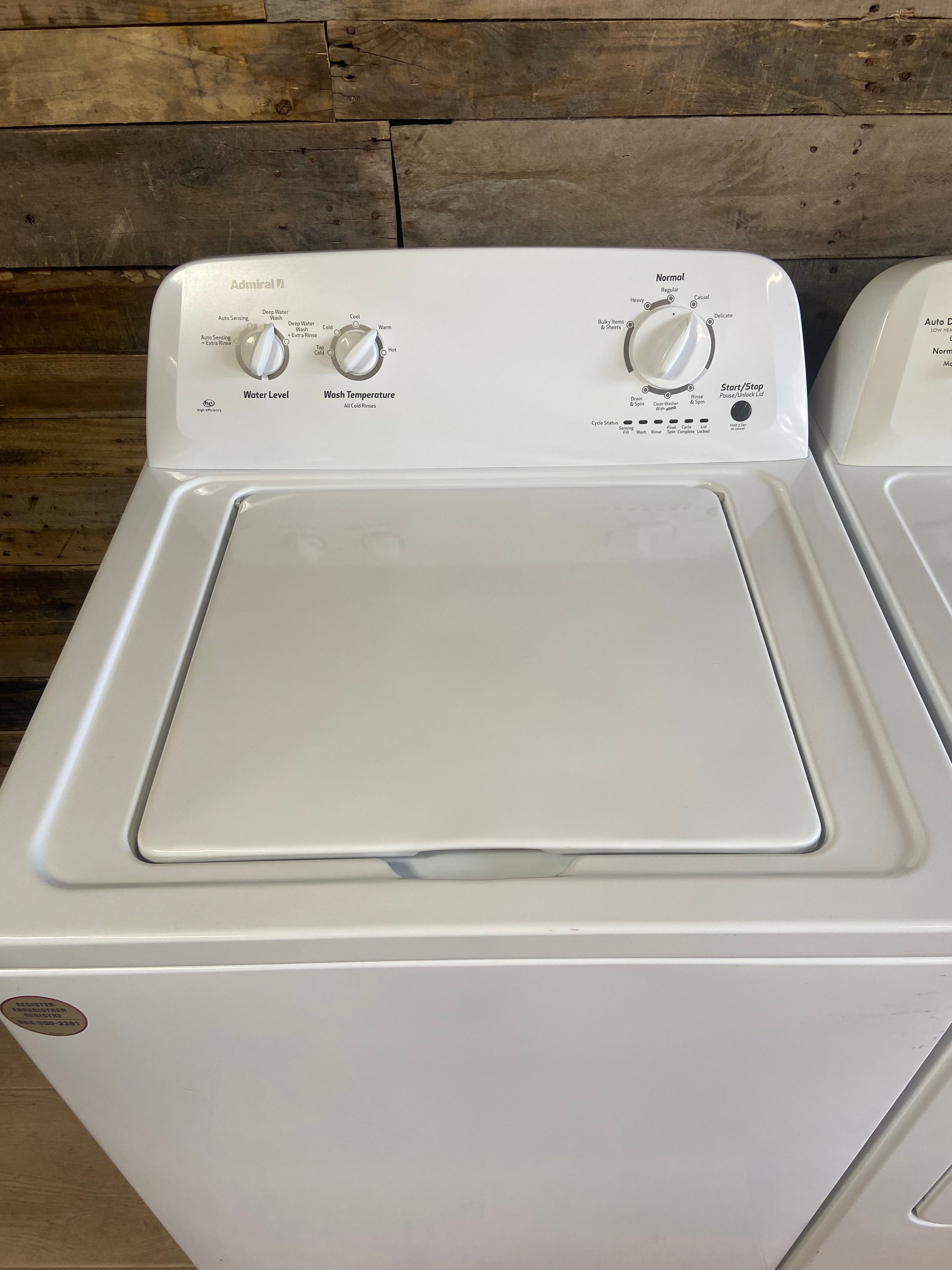 Admiral/Kenmore Top Load Washer & Dryer Set
