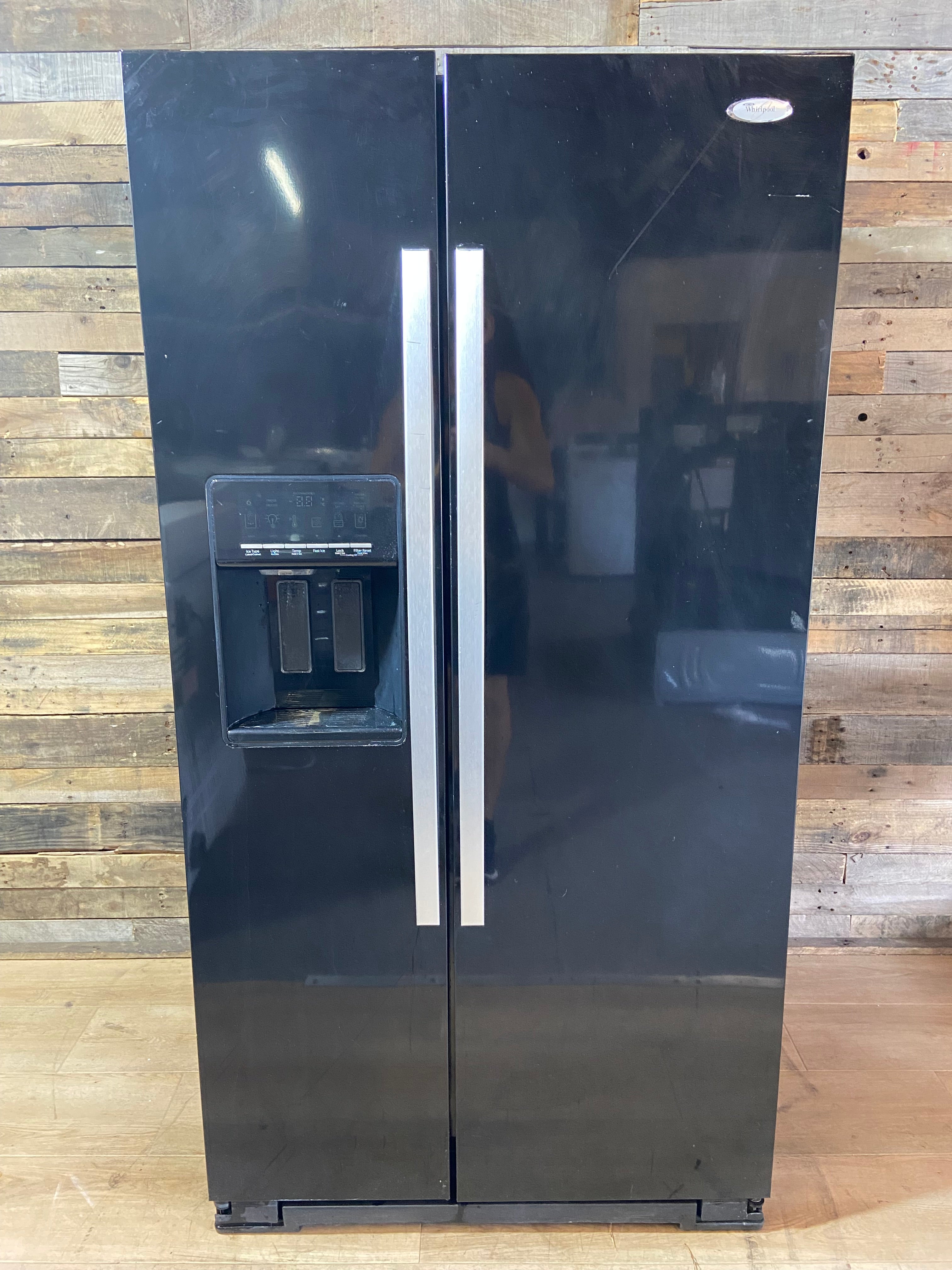 Whirlpool 36” Black Side By Side  Refrigerator