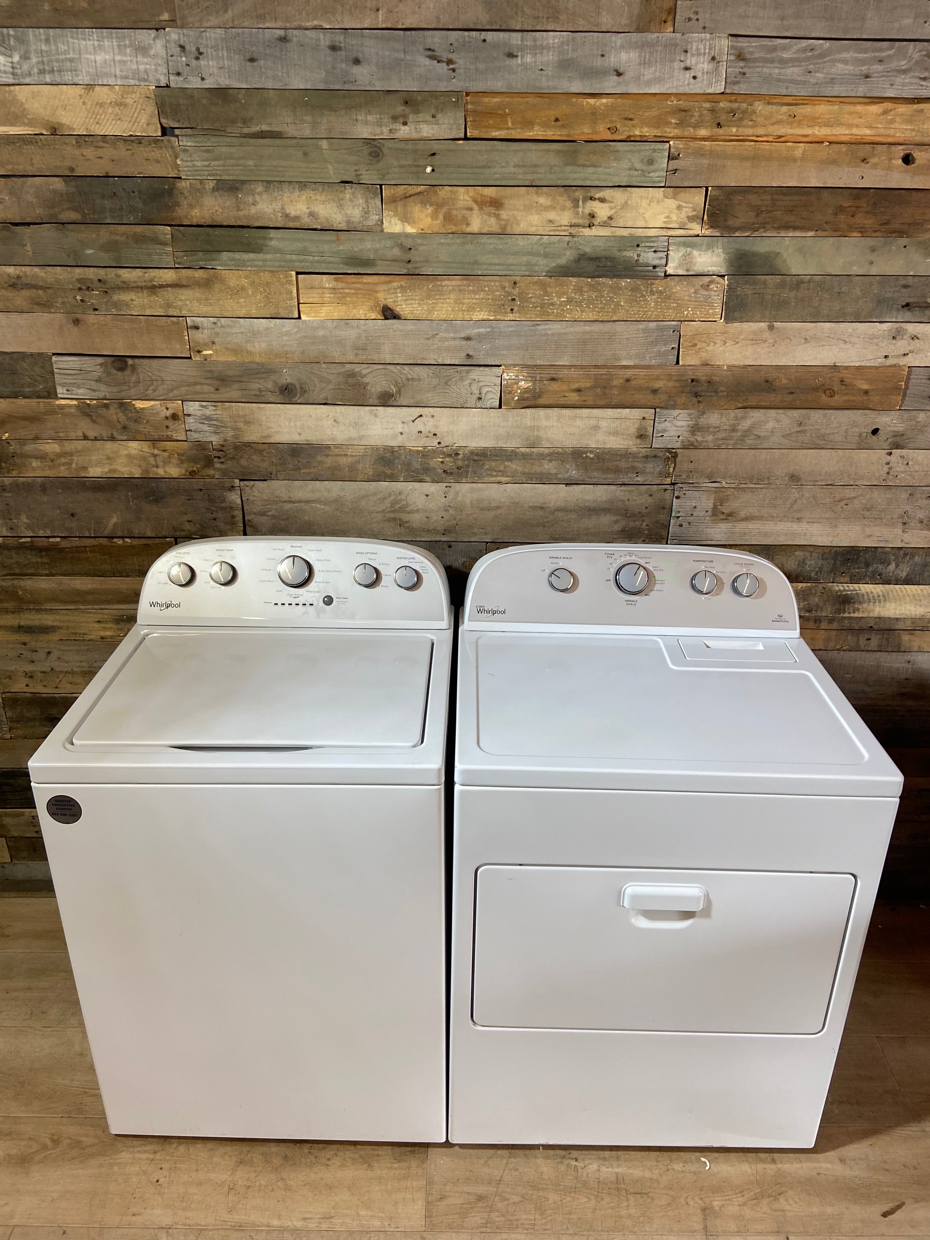 Whirlpool Top Load Washer & Dryer Set
