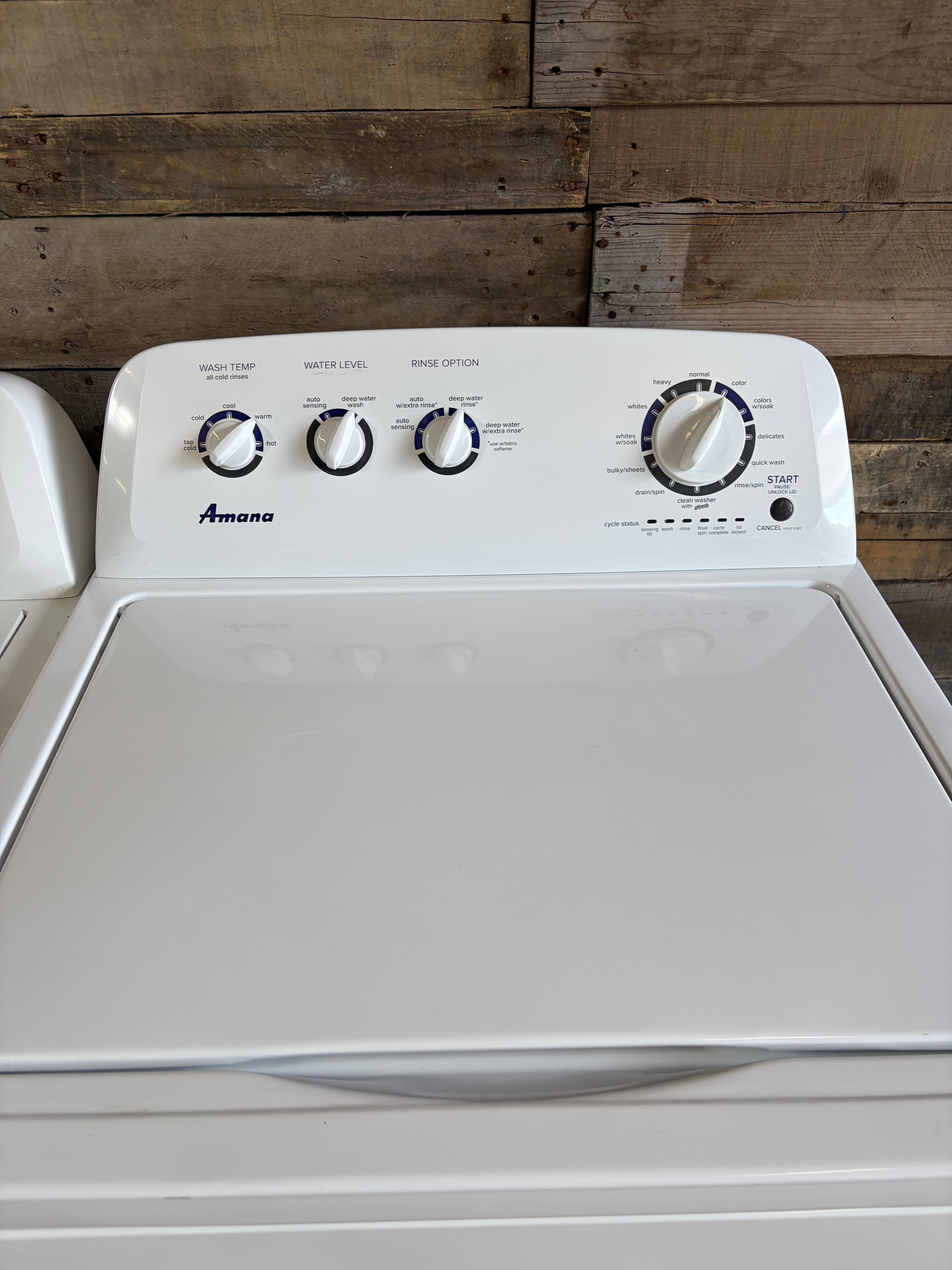 Amana Large Capacity Top Load Set