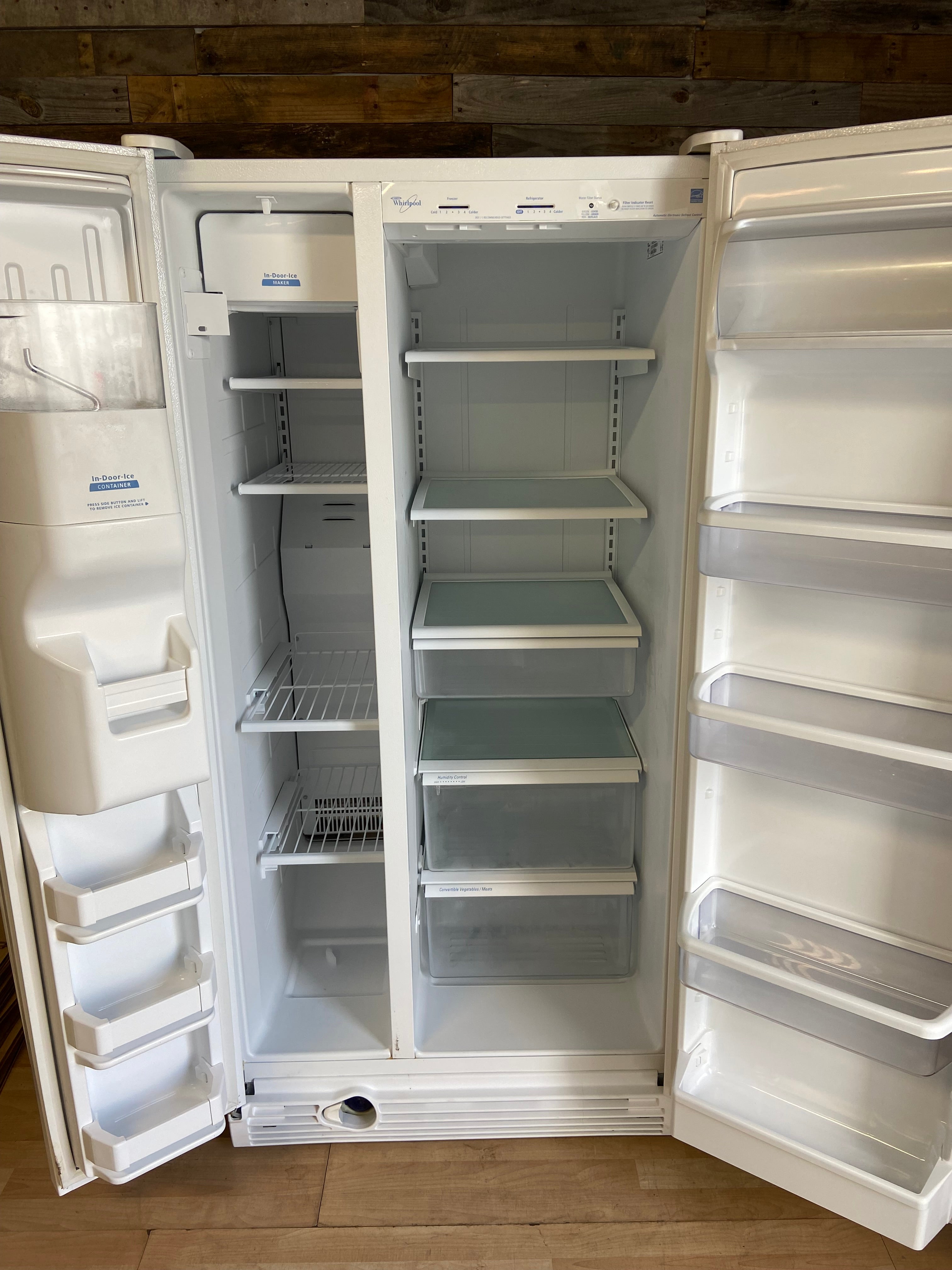 Whirlpool White Side by Side Refrigerator