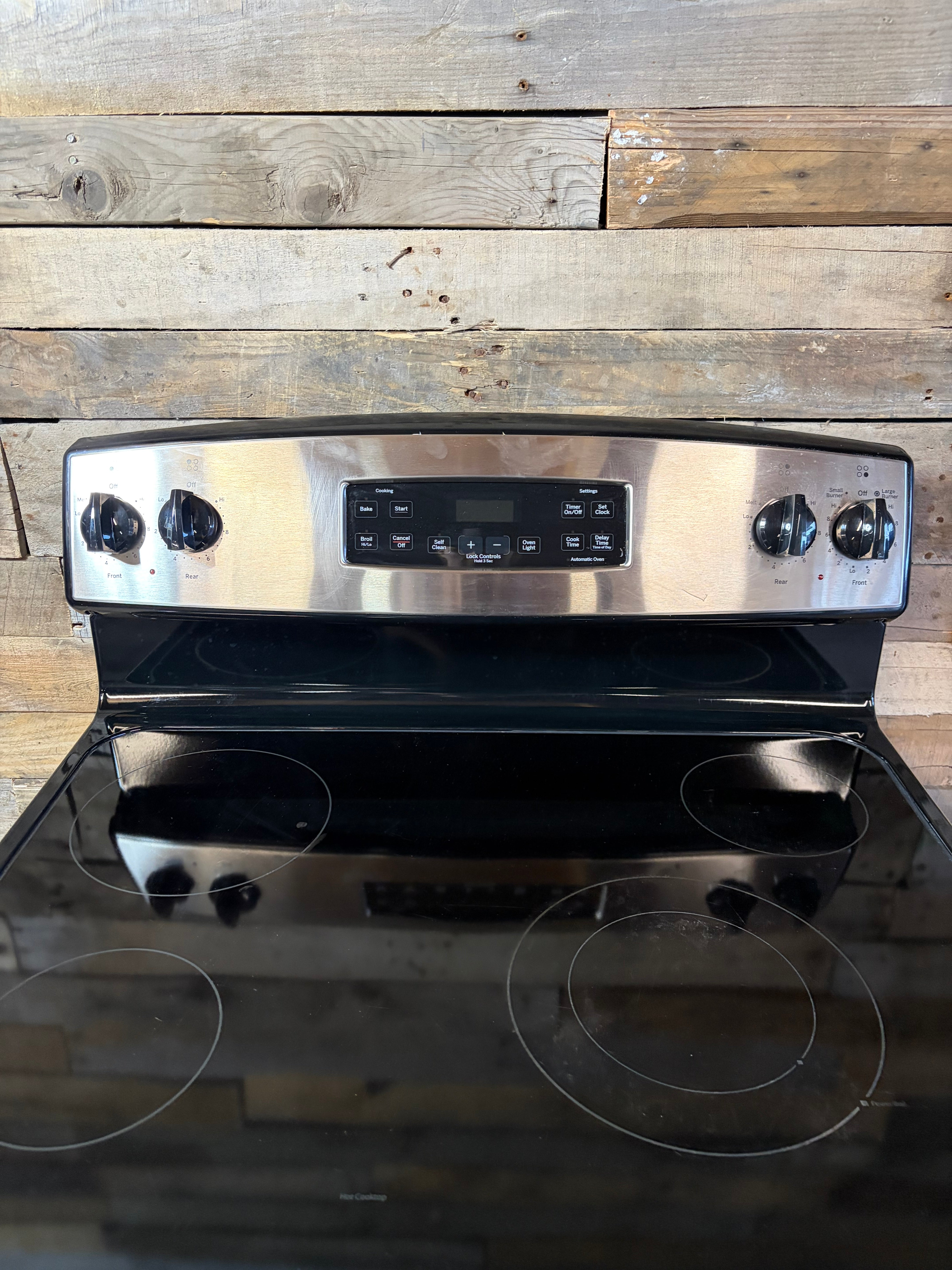 GE Stainless Glass Top Range