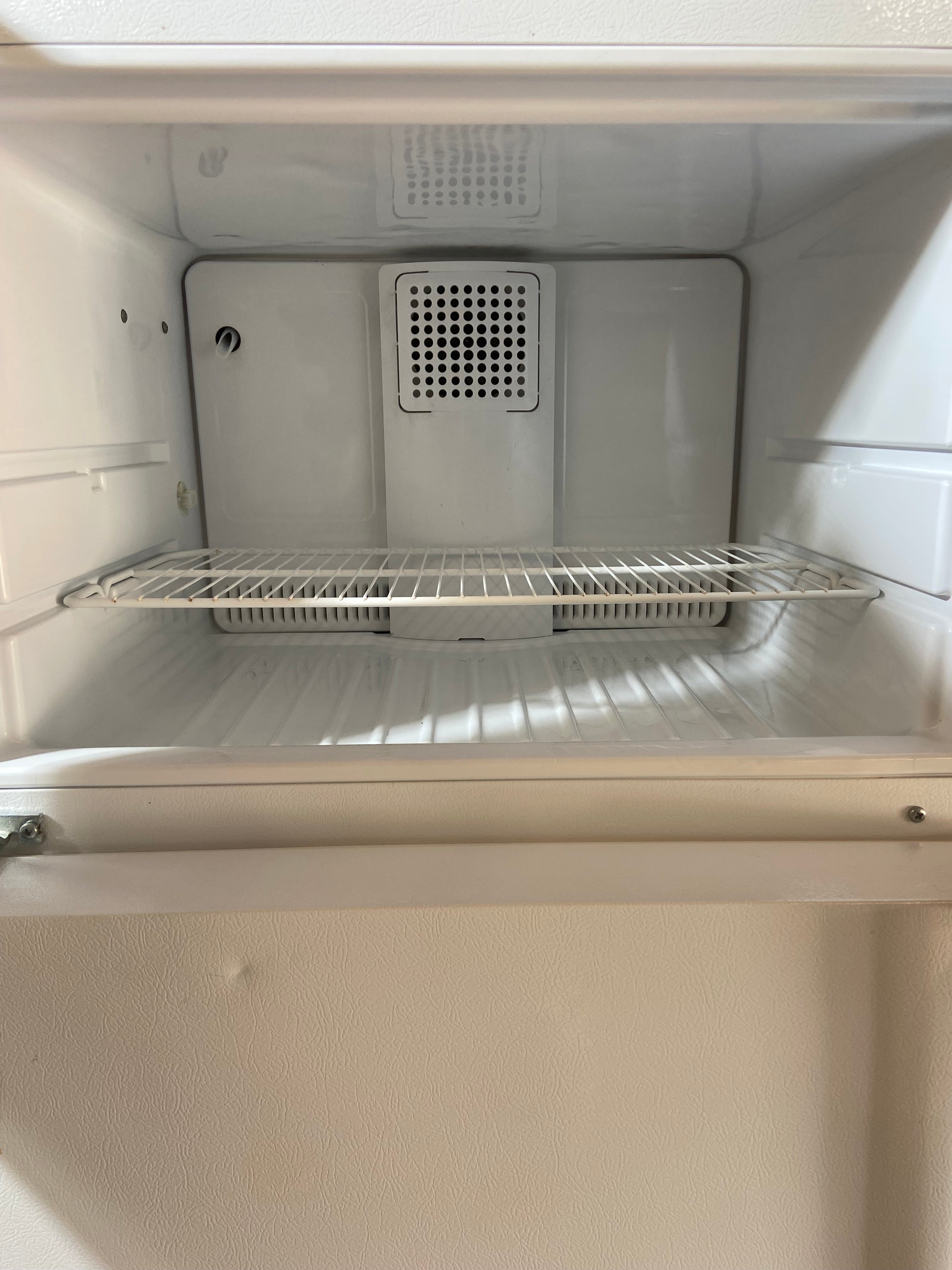 GE White Top Bottom Refrigerator