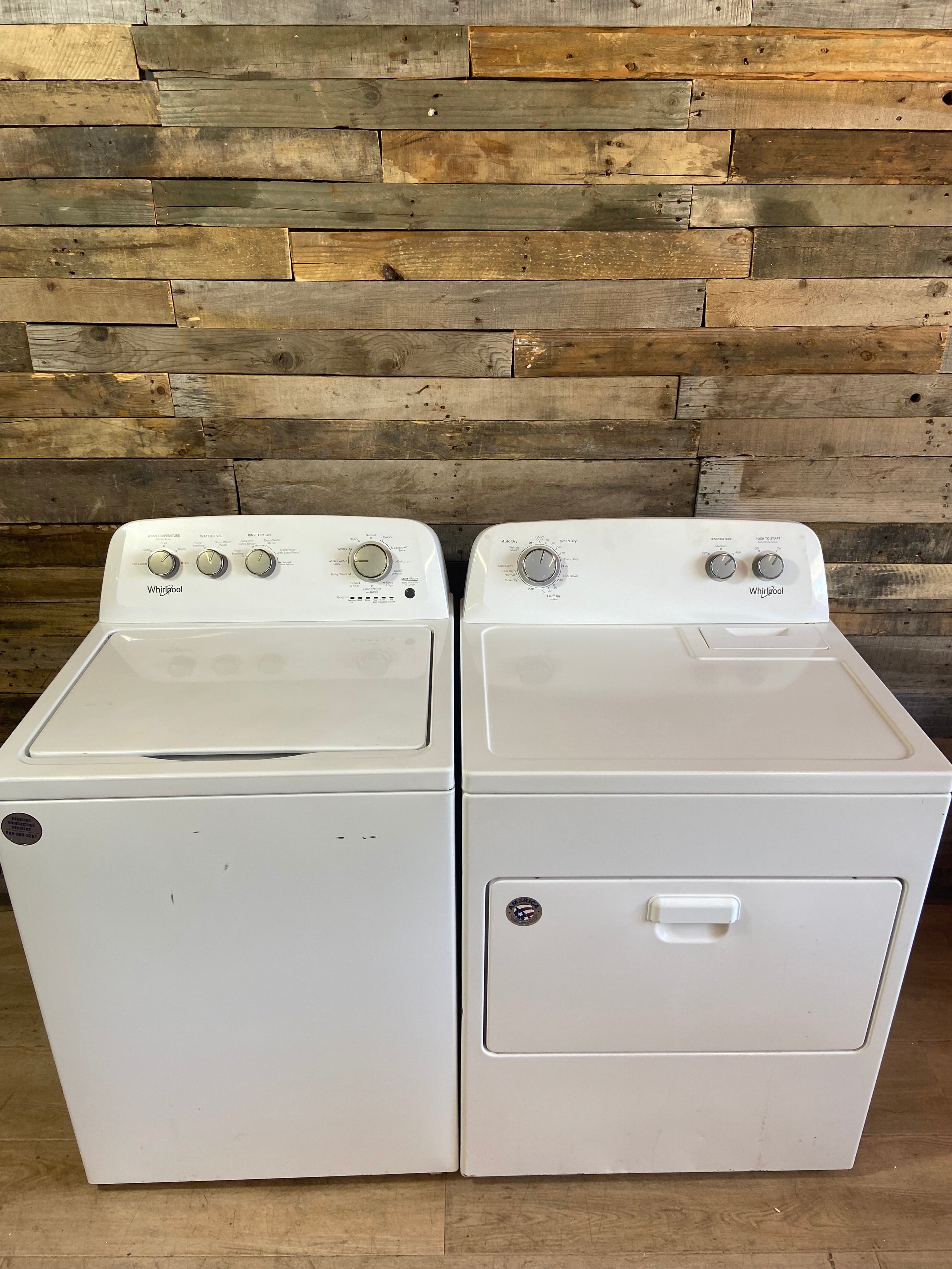 Whirlpool Large Capacity Top Load Set