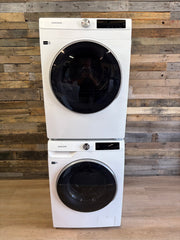 2.5 cu. ft. Compact Front Load Washer and Dryer with AI Smart Dial and Super Speed Wash in White