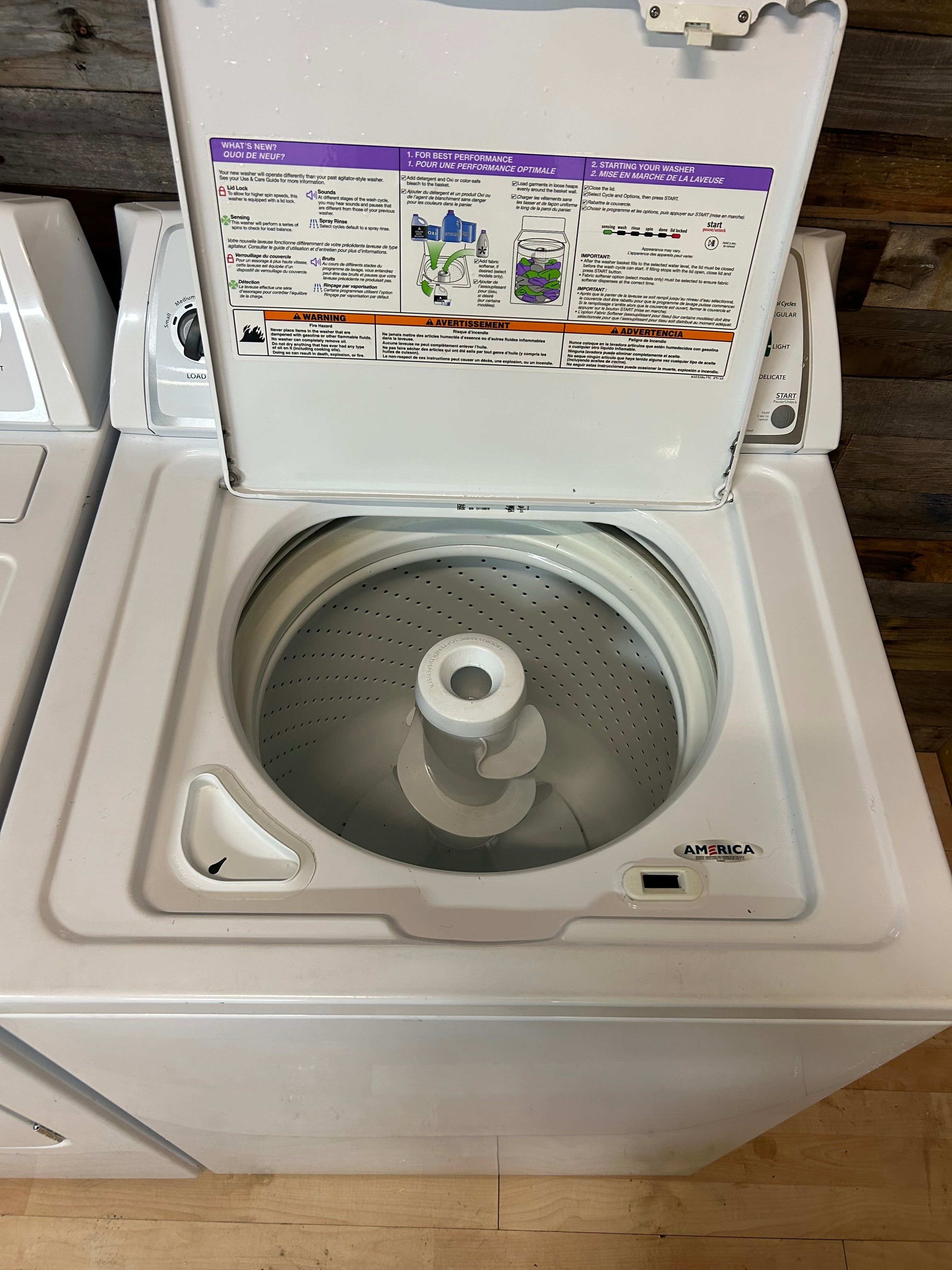 Whirlpool White Top Load Set
